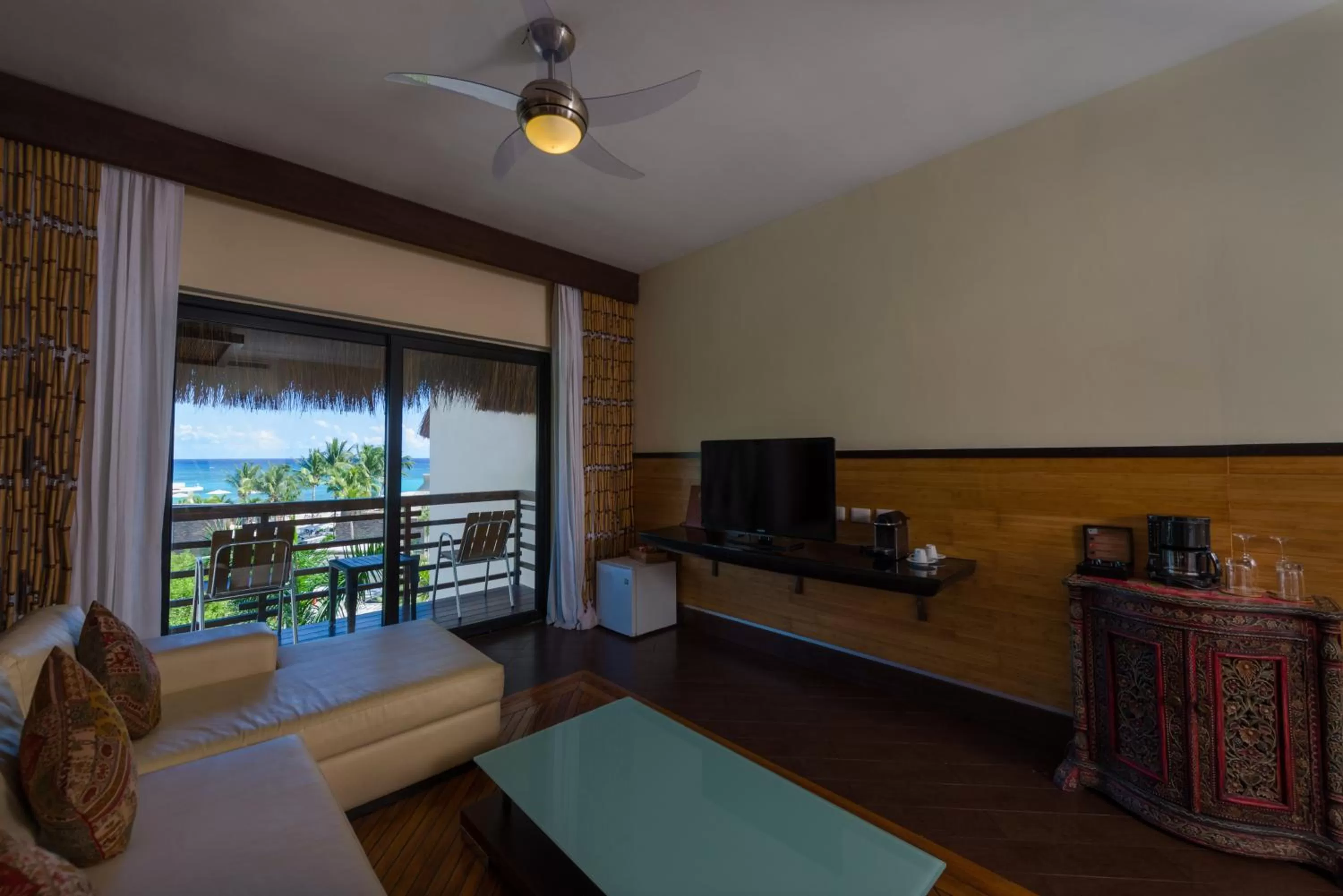 Living room in La Divina by Aldea Thai