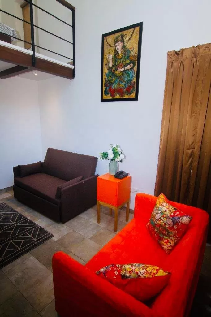 Living room in HALF Hotel, Calangute