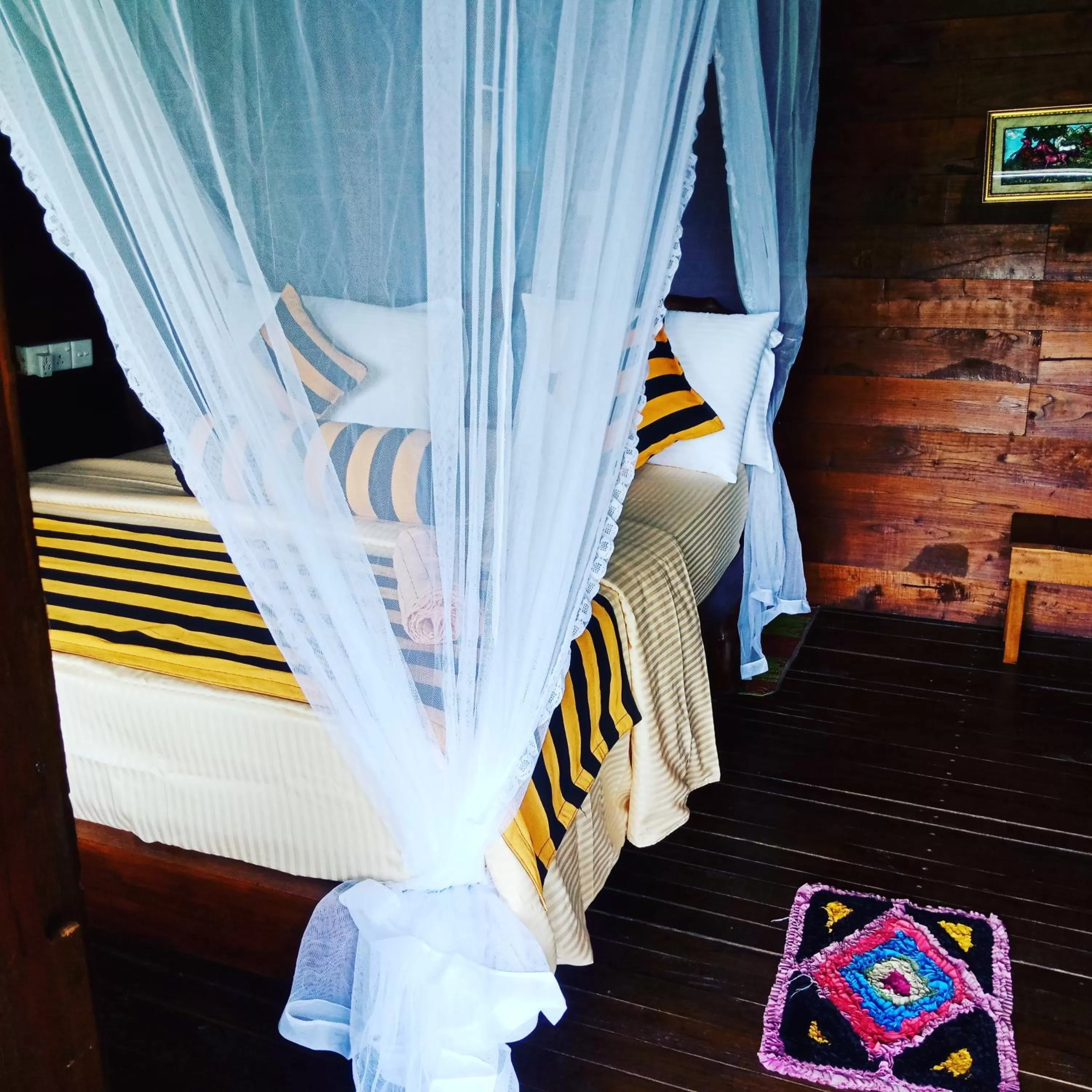 Bed in Madushanka Resort