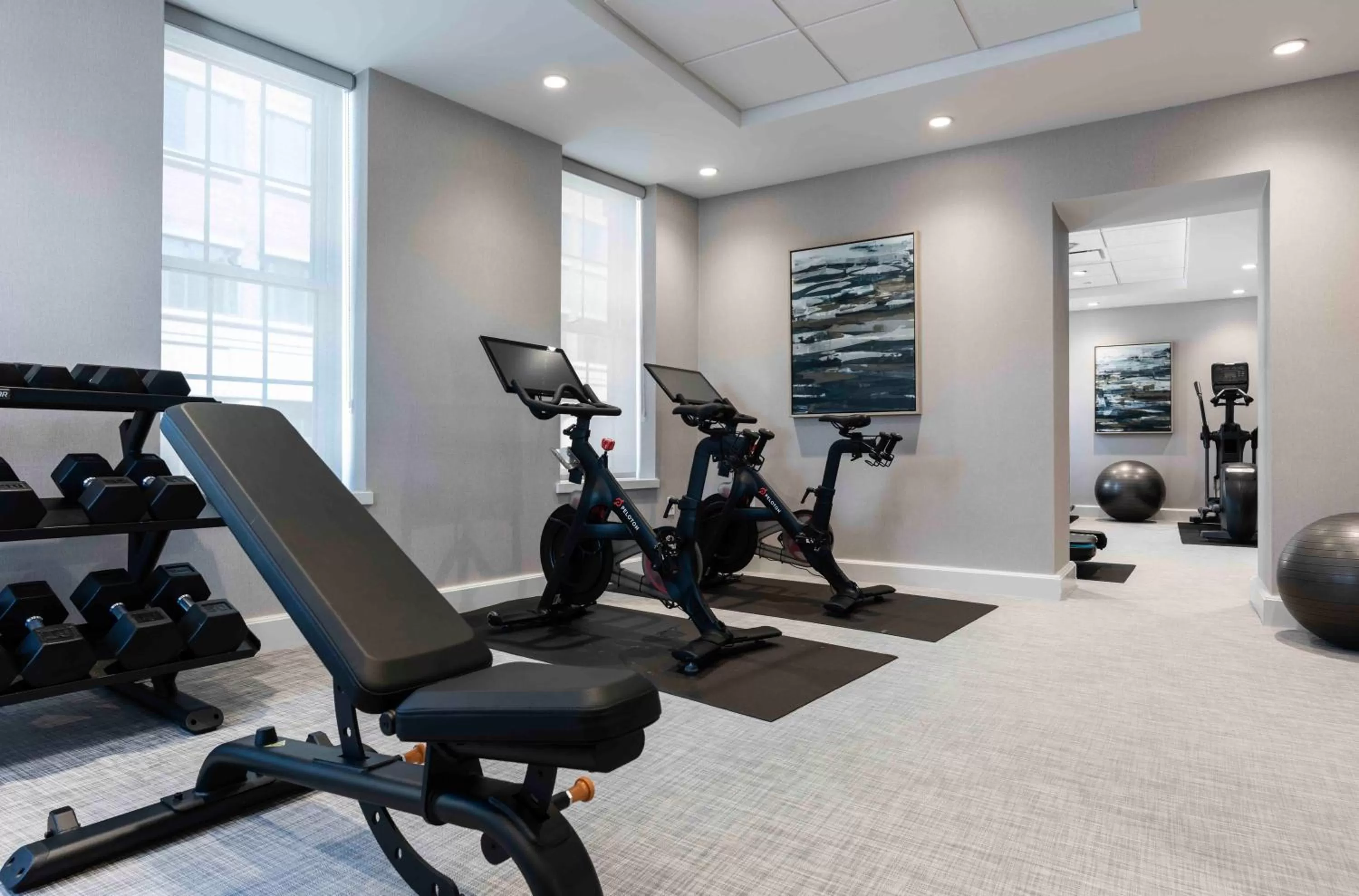 Fitness centre/facilities in Portland Harbor Hotel