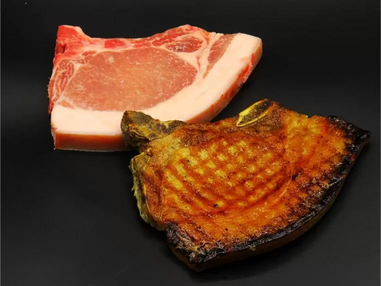 Food close-up in Vergissmeinnicht