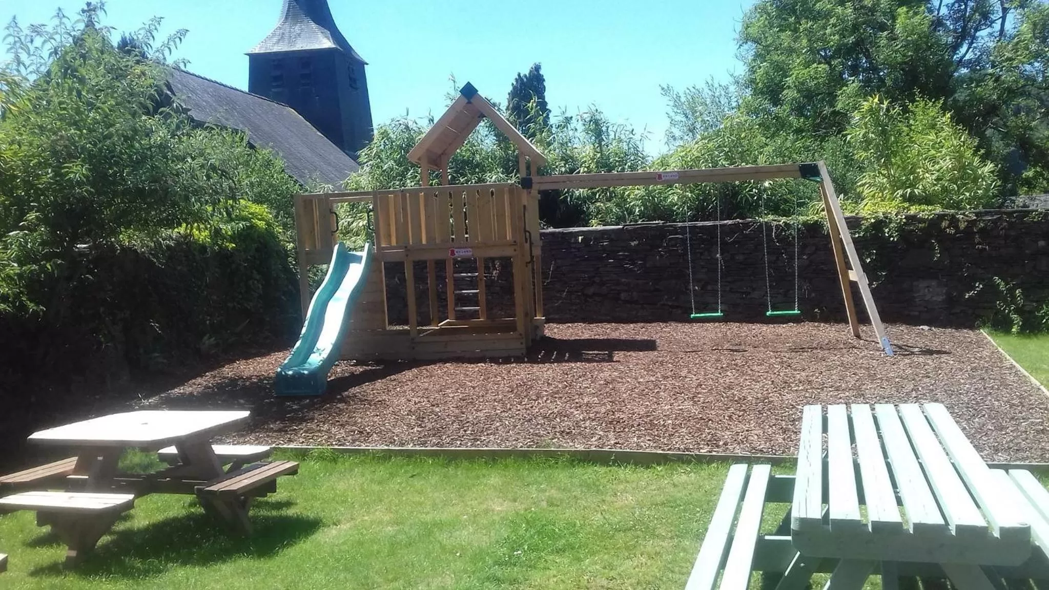 Children play ground in Grapes Hotel, Bar & Restaurant Snowdonia Nr Zip World