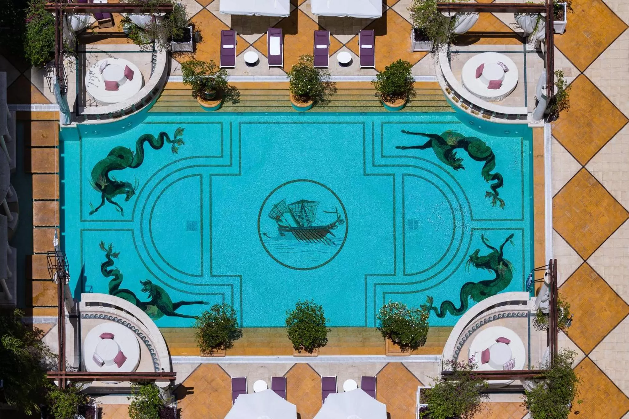 Swimming pool in InterContinental Phoenicia Beirut by IHG