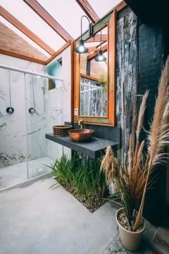 Bathroom in Pousada Trem Chic