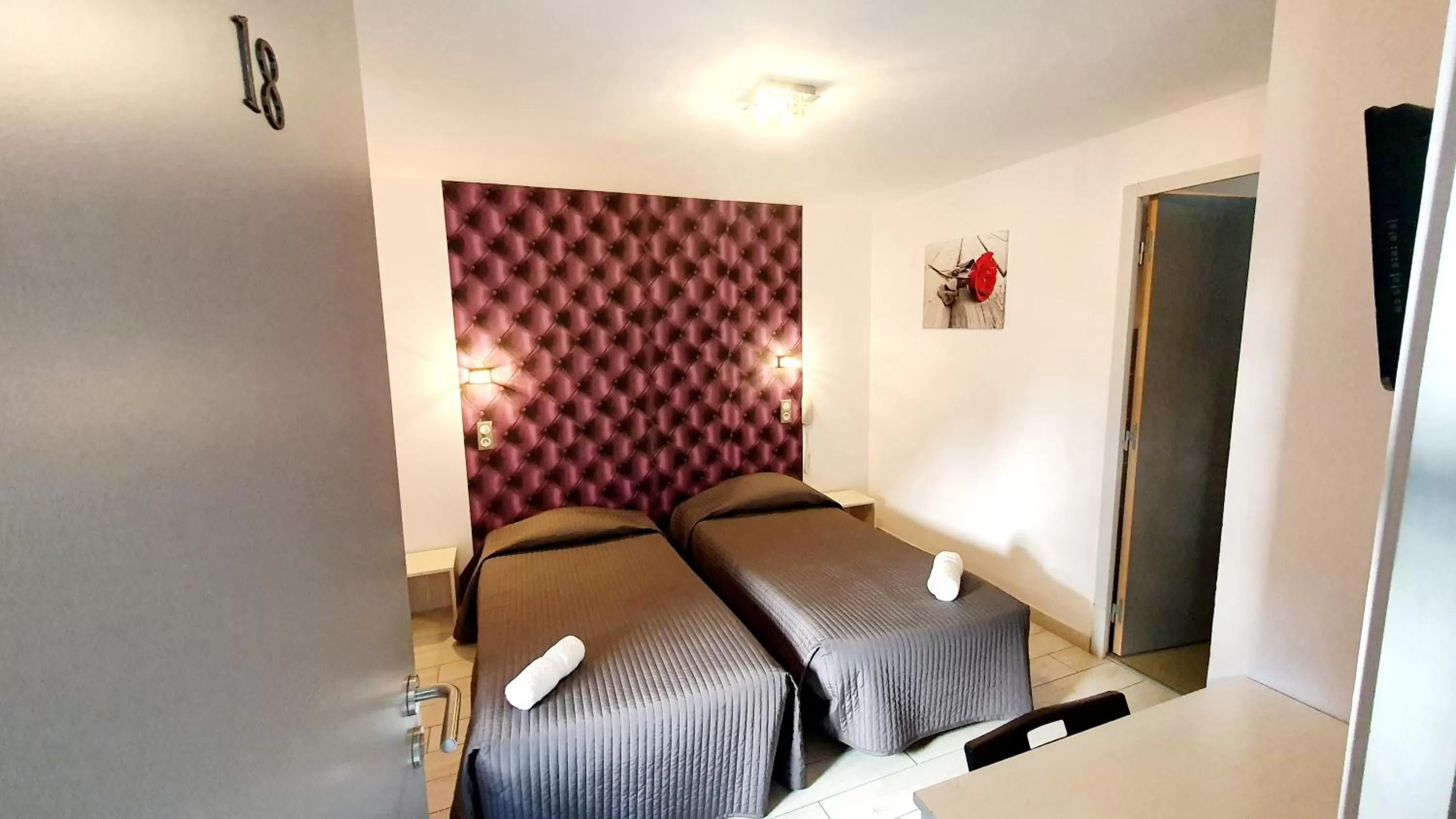 Bed in Hôtel restaurant et pension soirée étape Bel Air