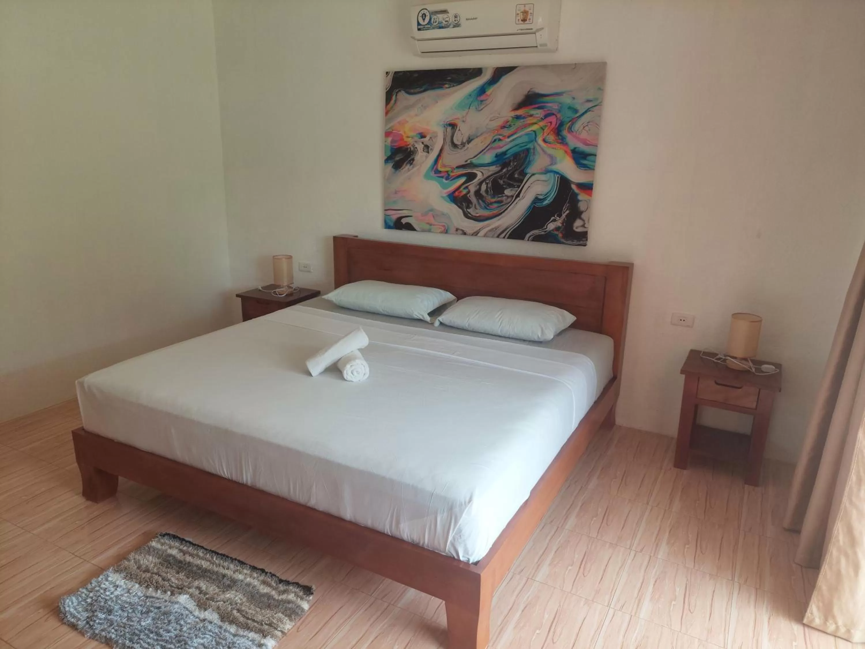 Bed in Becano Restobar and Resort