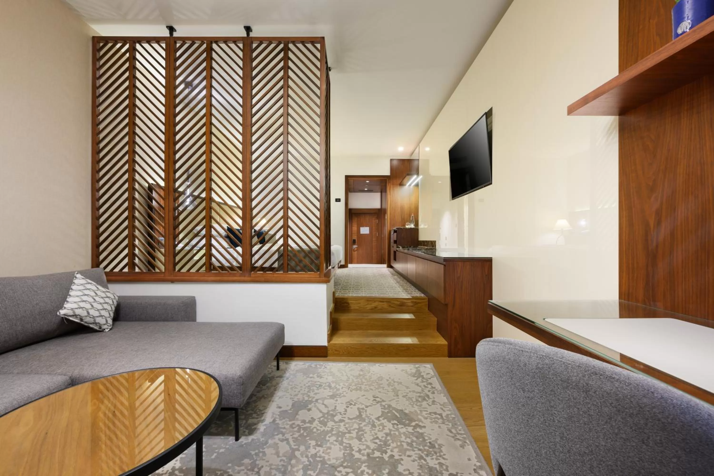 Seating area, Bed in Royal Beach Eilat by Isrotel Exclusive