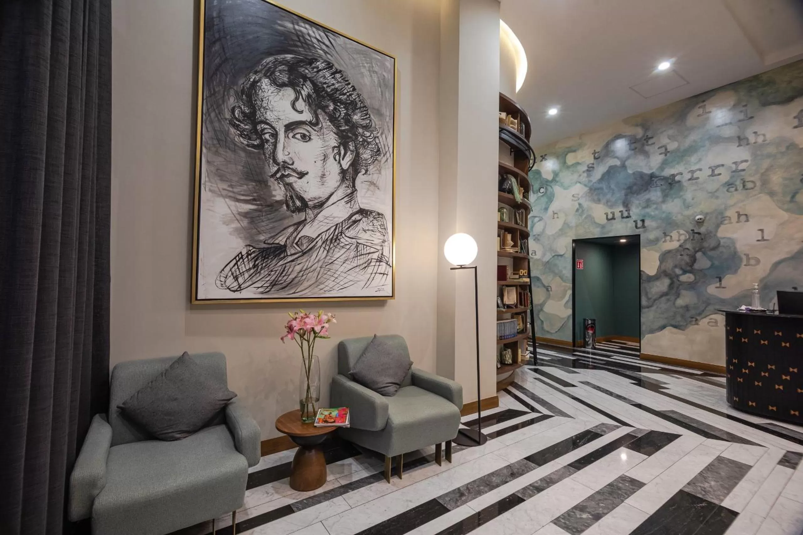 Lobby or reception in Becquer Hotel Guadalajara