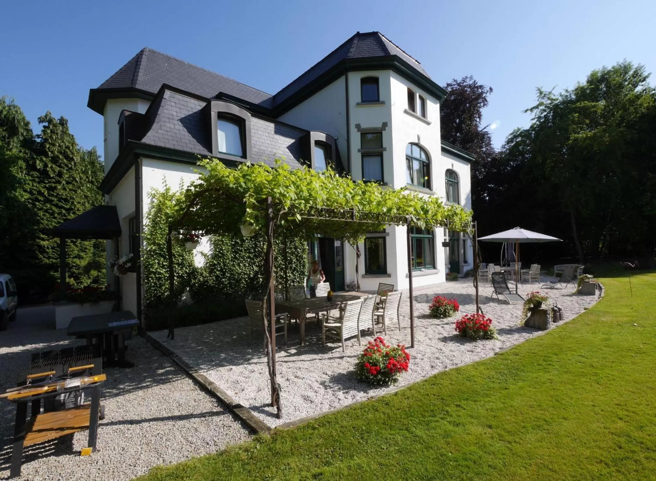 Balcony/Terrace, Property Building in L'Étape Fagnarde - Bed, Breakfast & Sauna