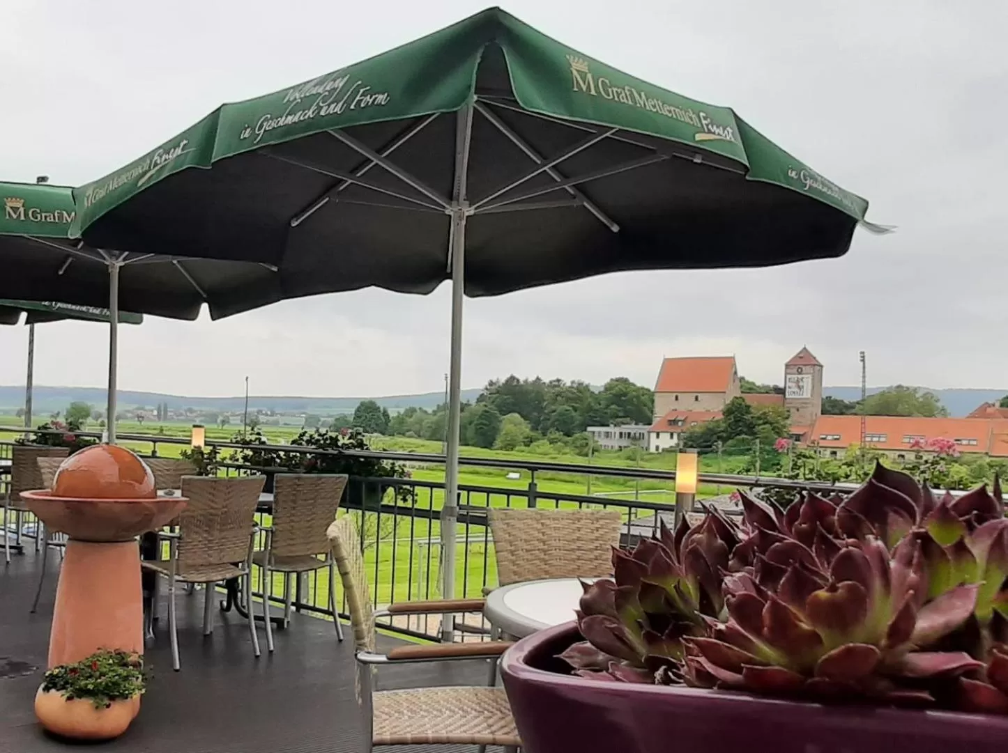 Balcony/Terrace in Landgasthof Zur scharfen Ecke