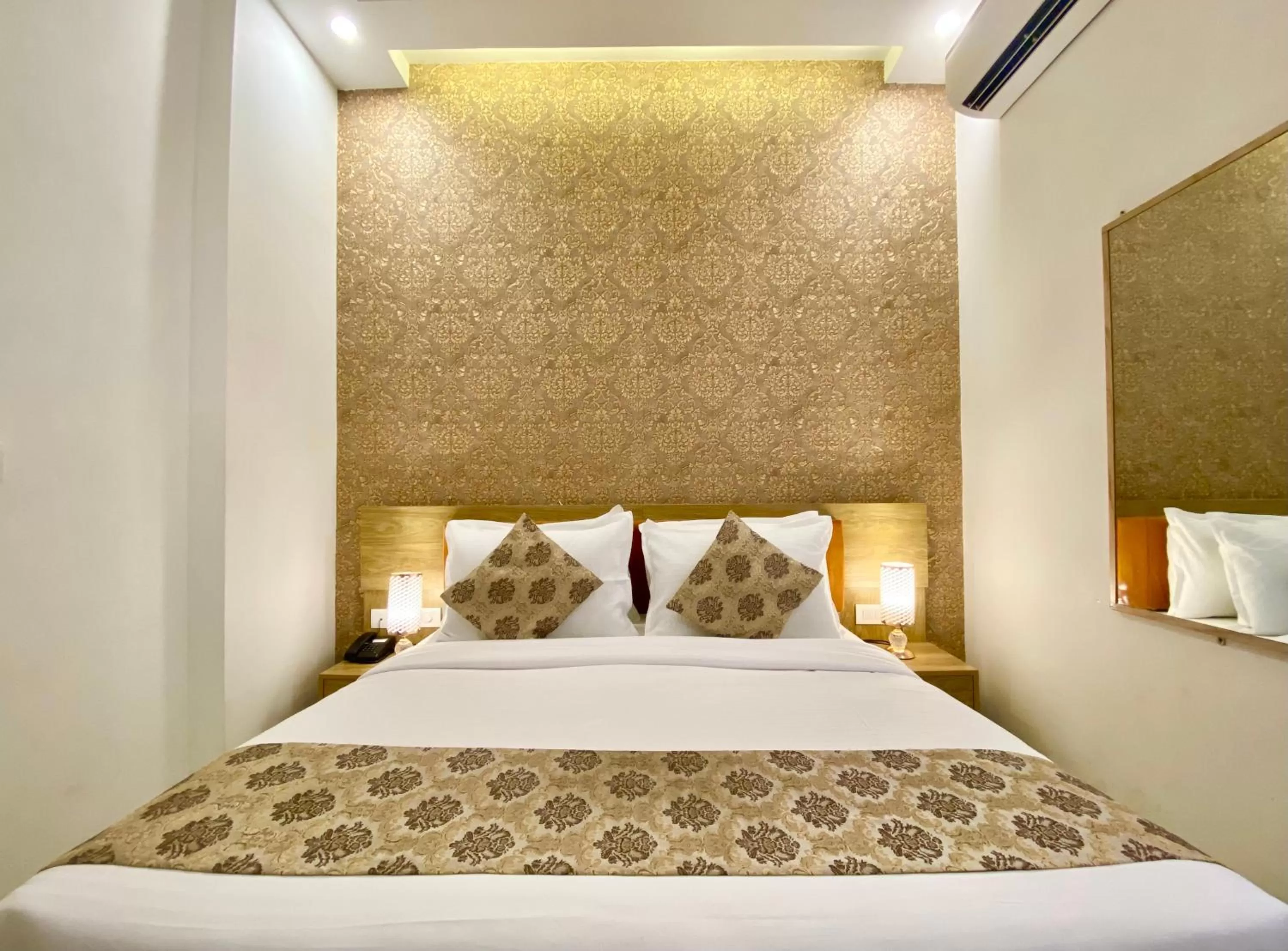 Bed in Arogyadham Wellness Retreat