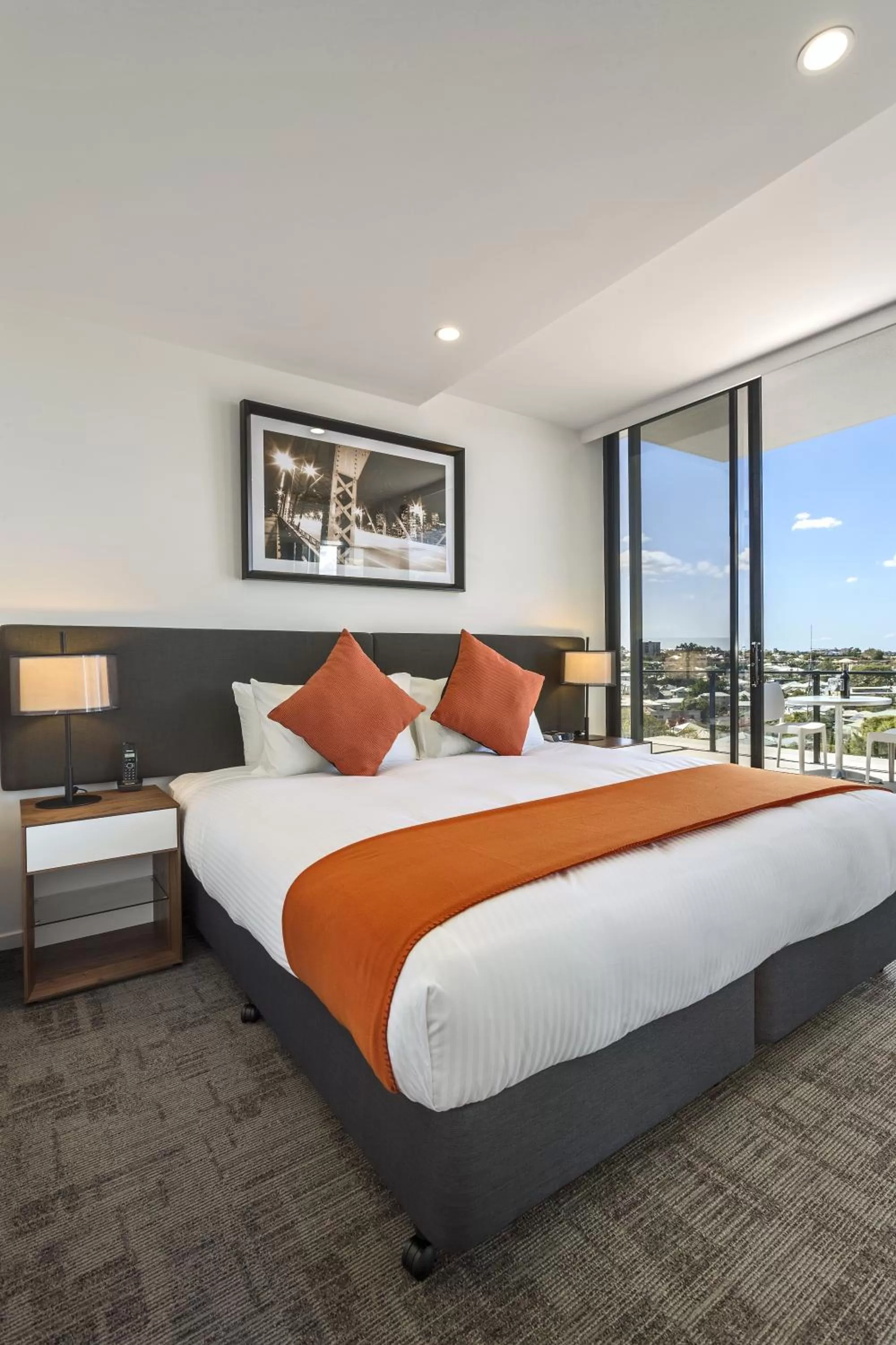 Bed in Quest Woolloongabba