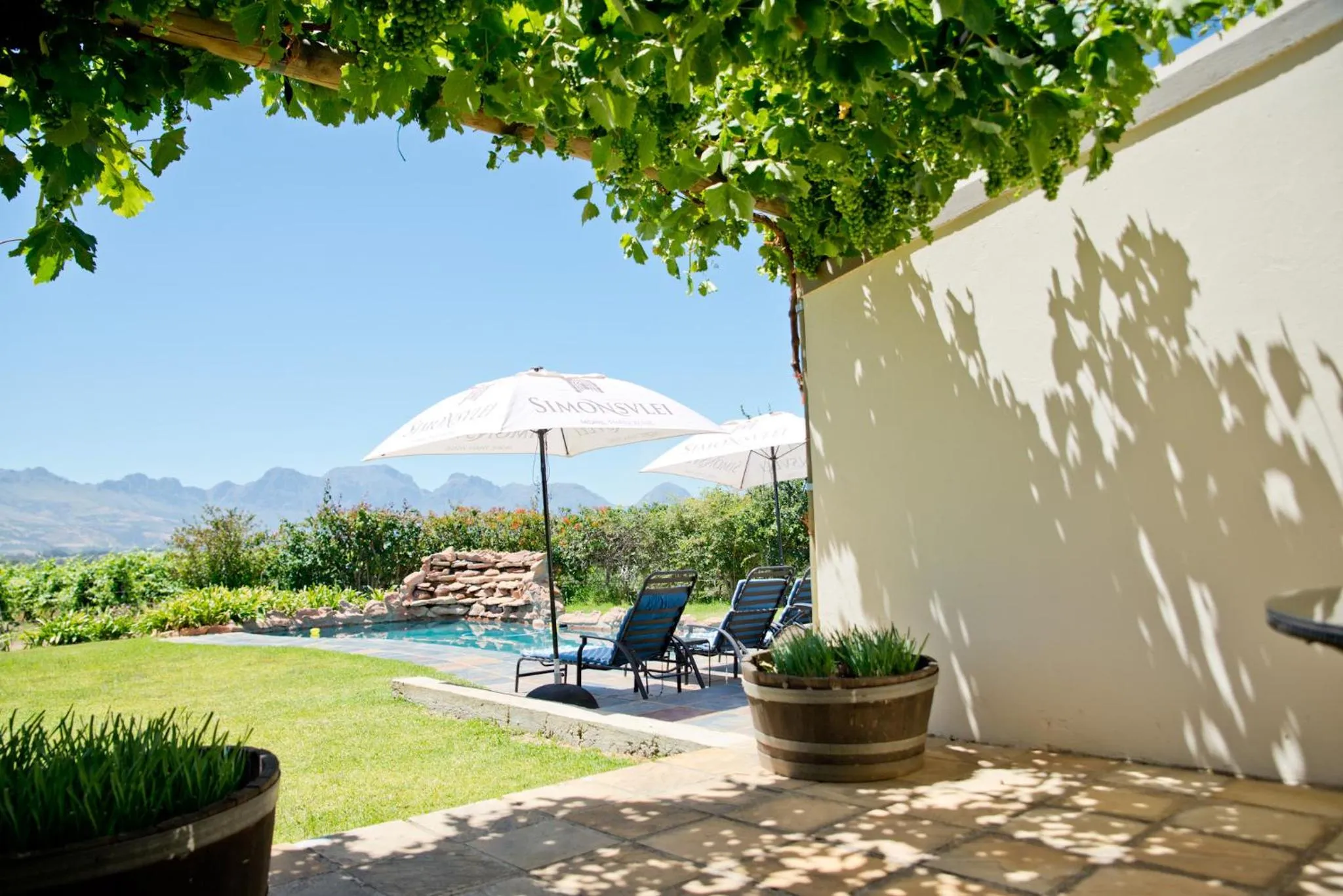 Balcony/Terrace in Cana Vineyard Guesthouse