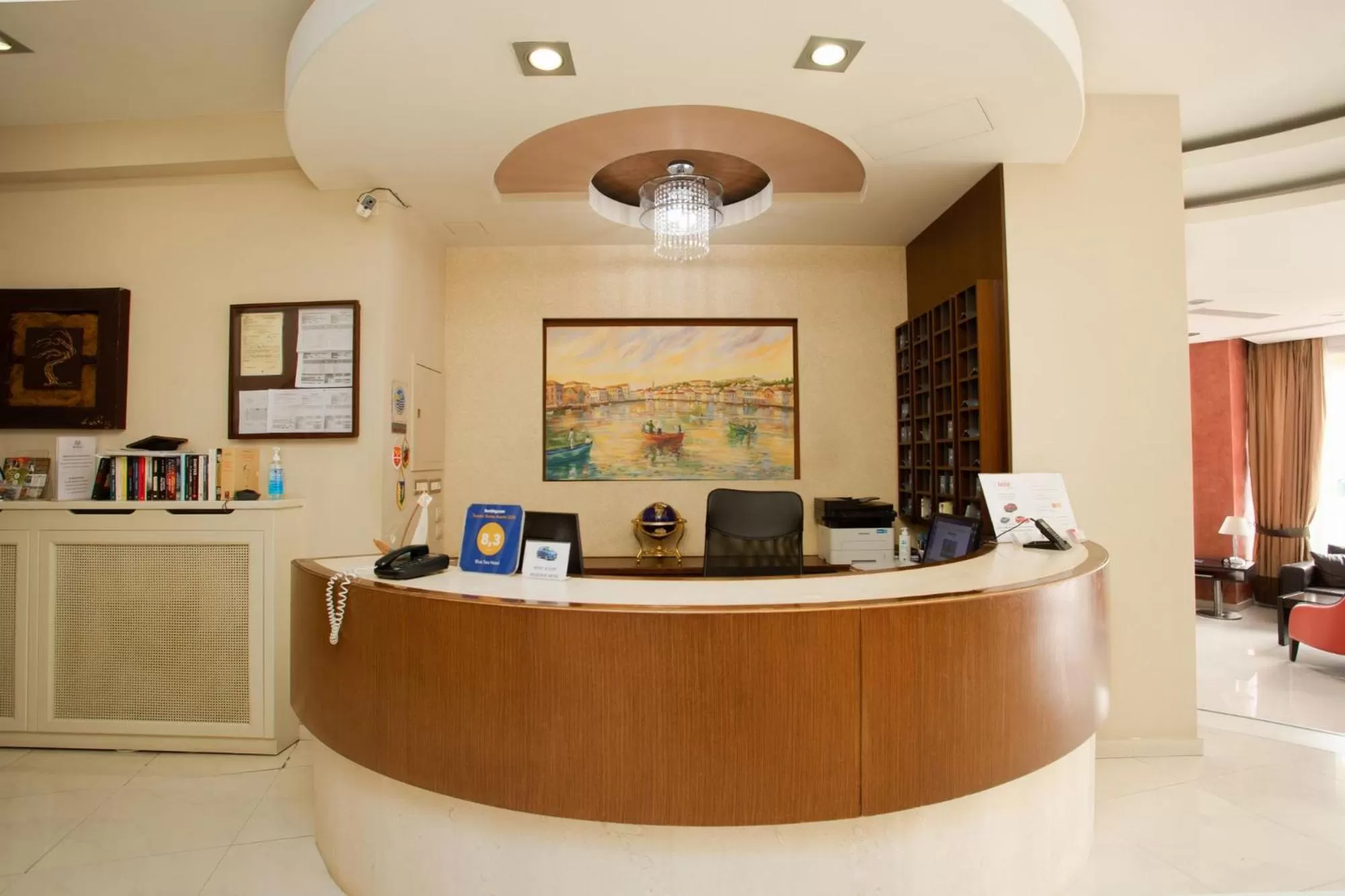 Lobby or reception in Blue Sea Hotel
