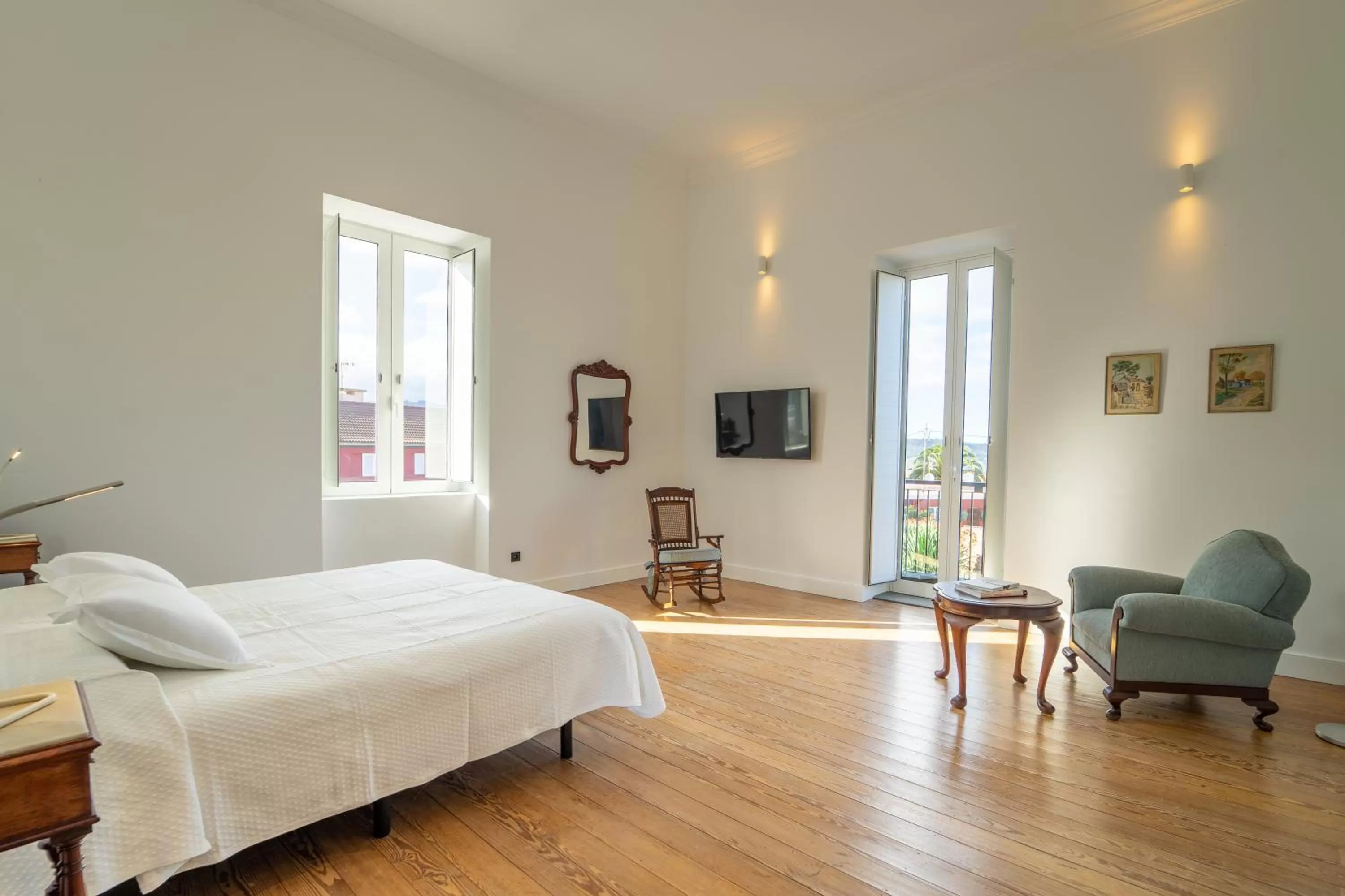 Bedroom in Albor Suites