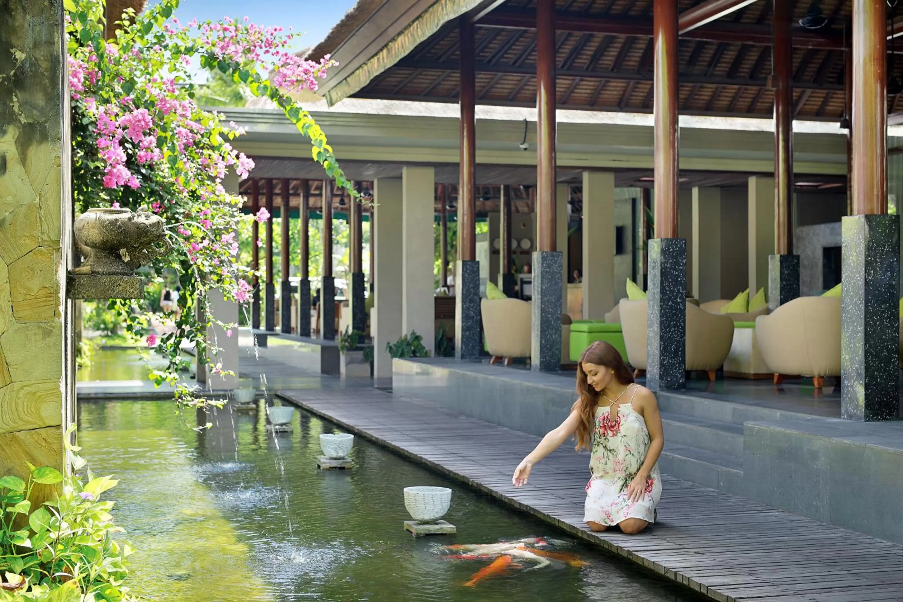 Facade/entrance in Legian Beach Hotel