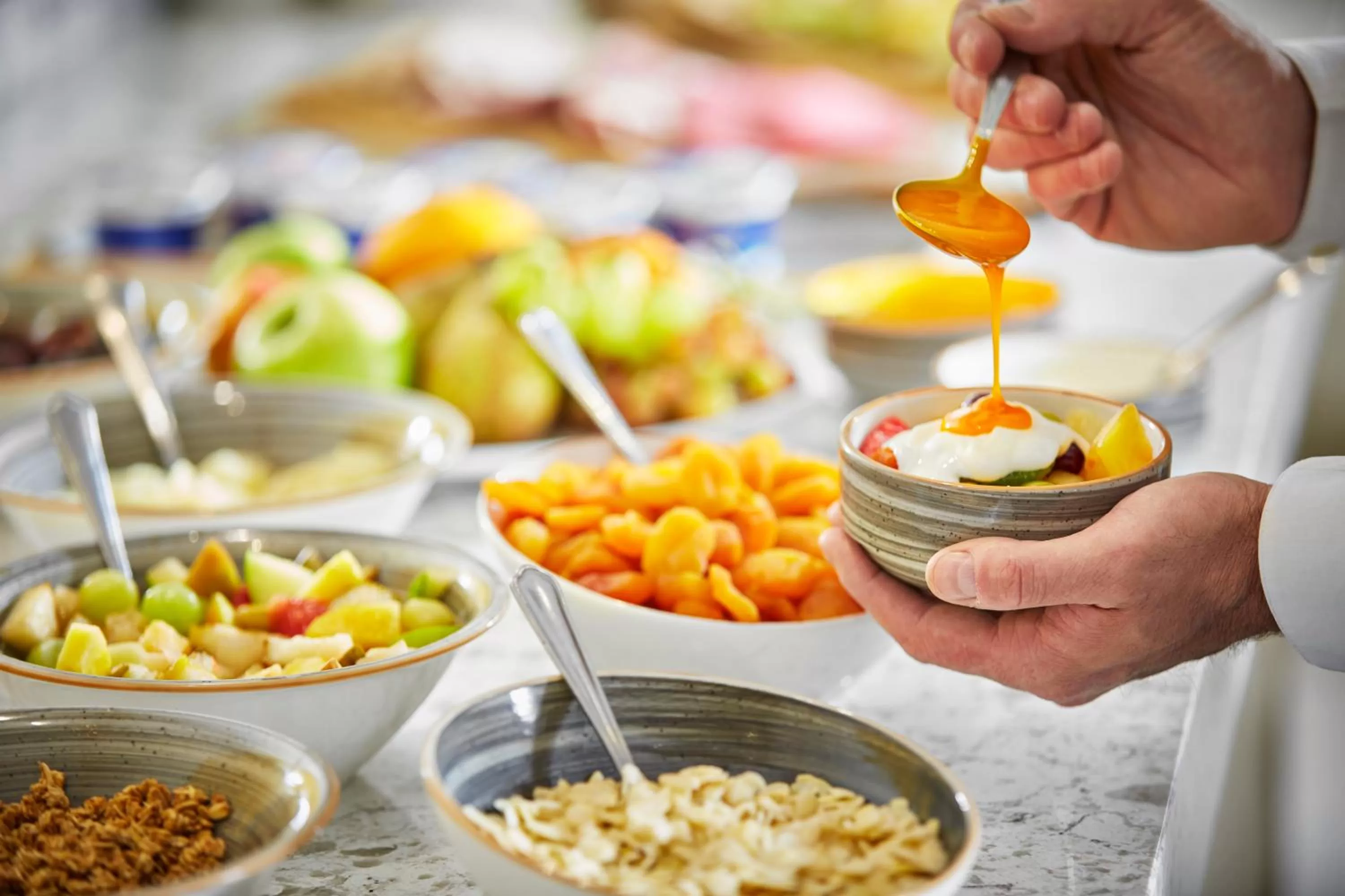 Breakfast in Lion Quays Resort