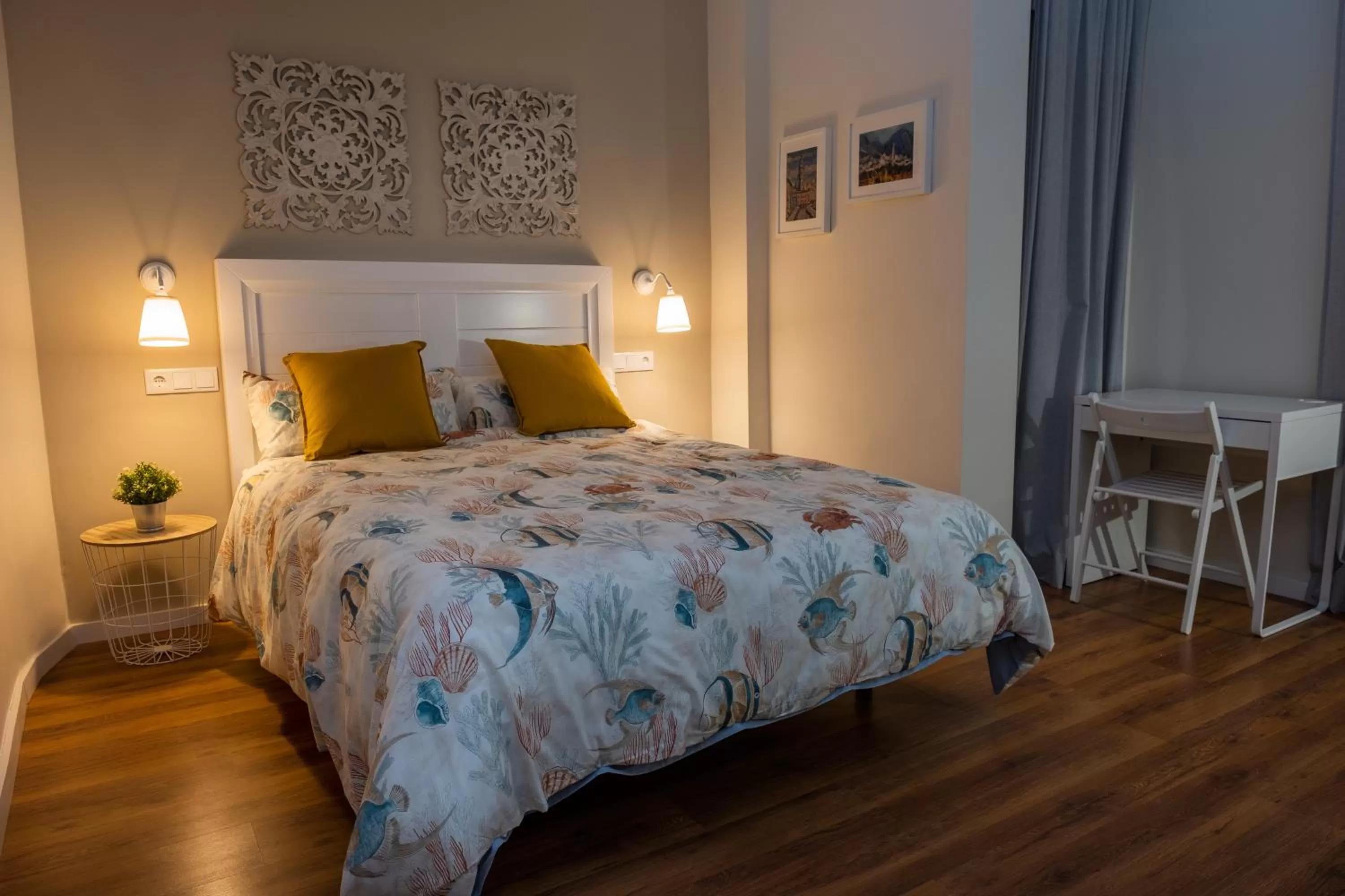 Bed in Hotel Bienvenidos Rooms Xàtiva