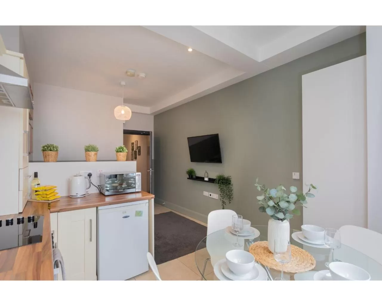Living room in Central Belfast Apartments Camden Street