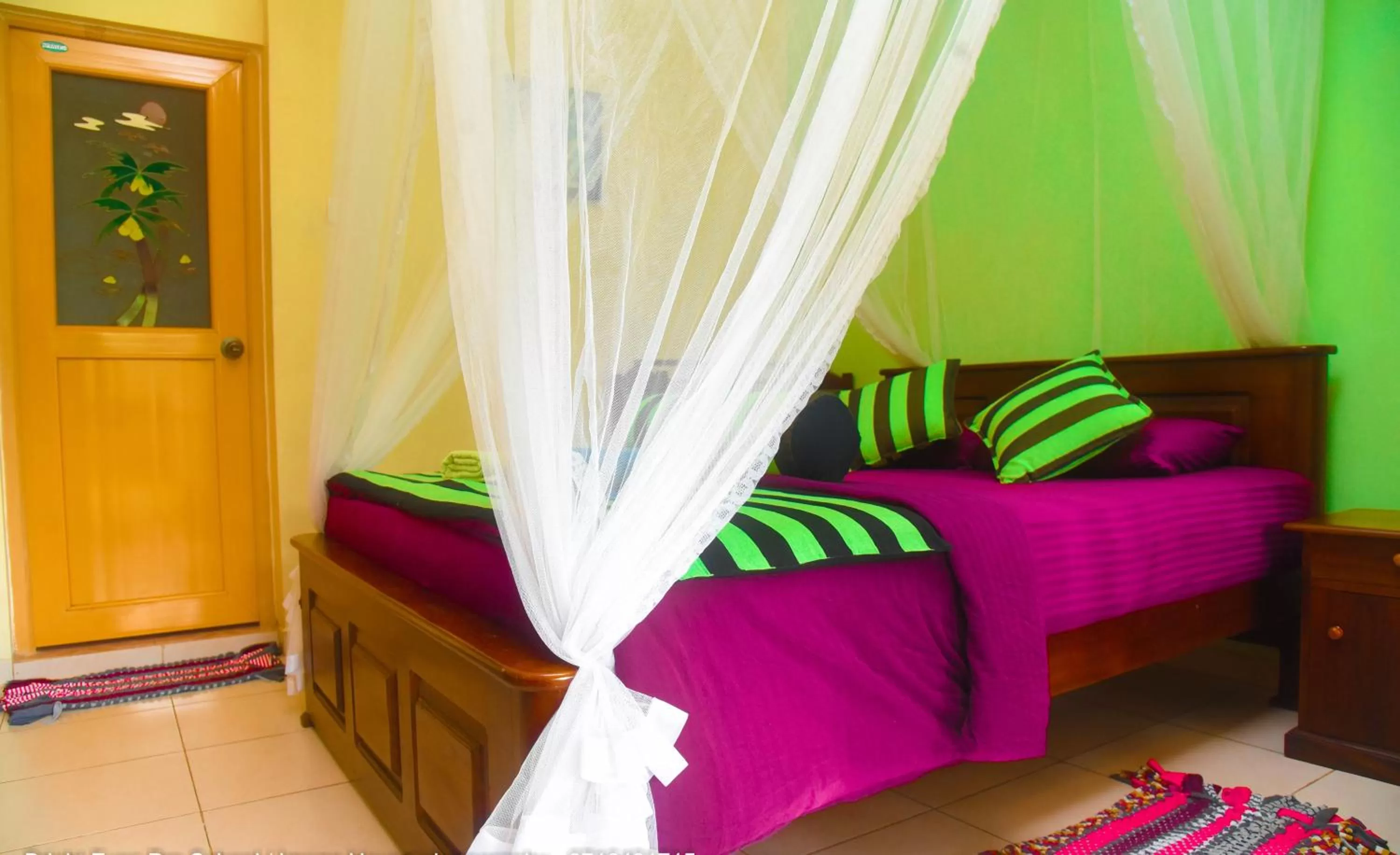 Bed in Madushanka Resort