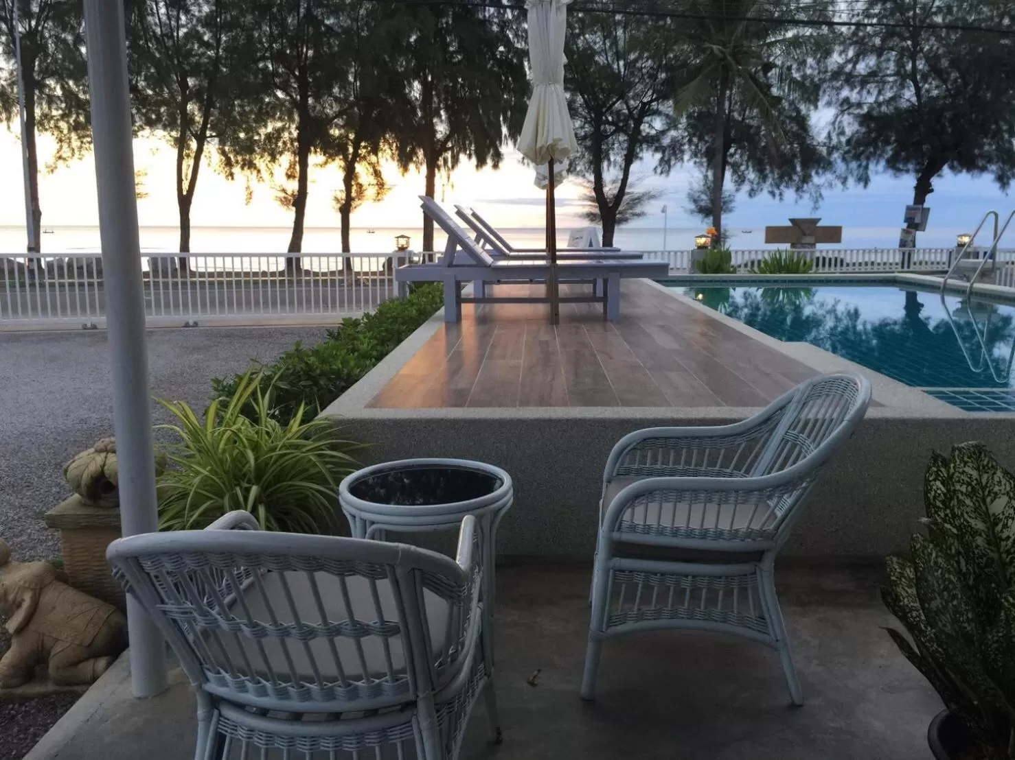 Swimming Pool in BC Summer Beach
