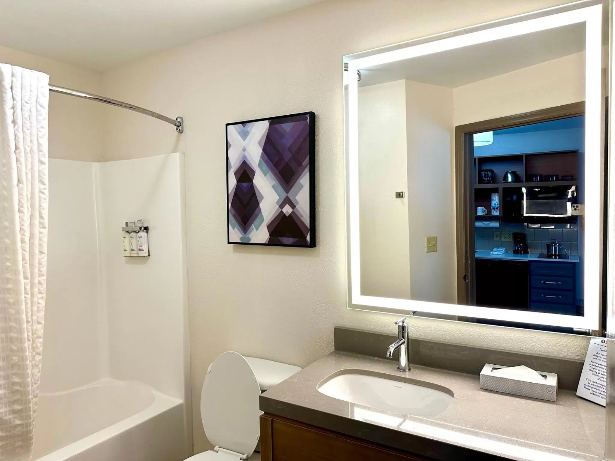Bathroom in Candlewood Suites Savannah Airport by IHG