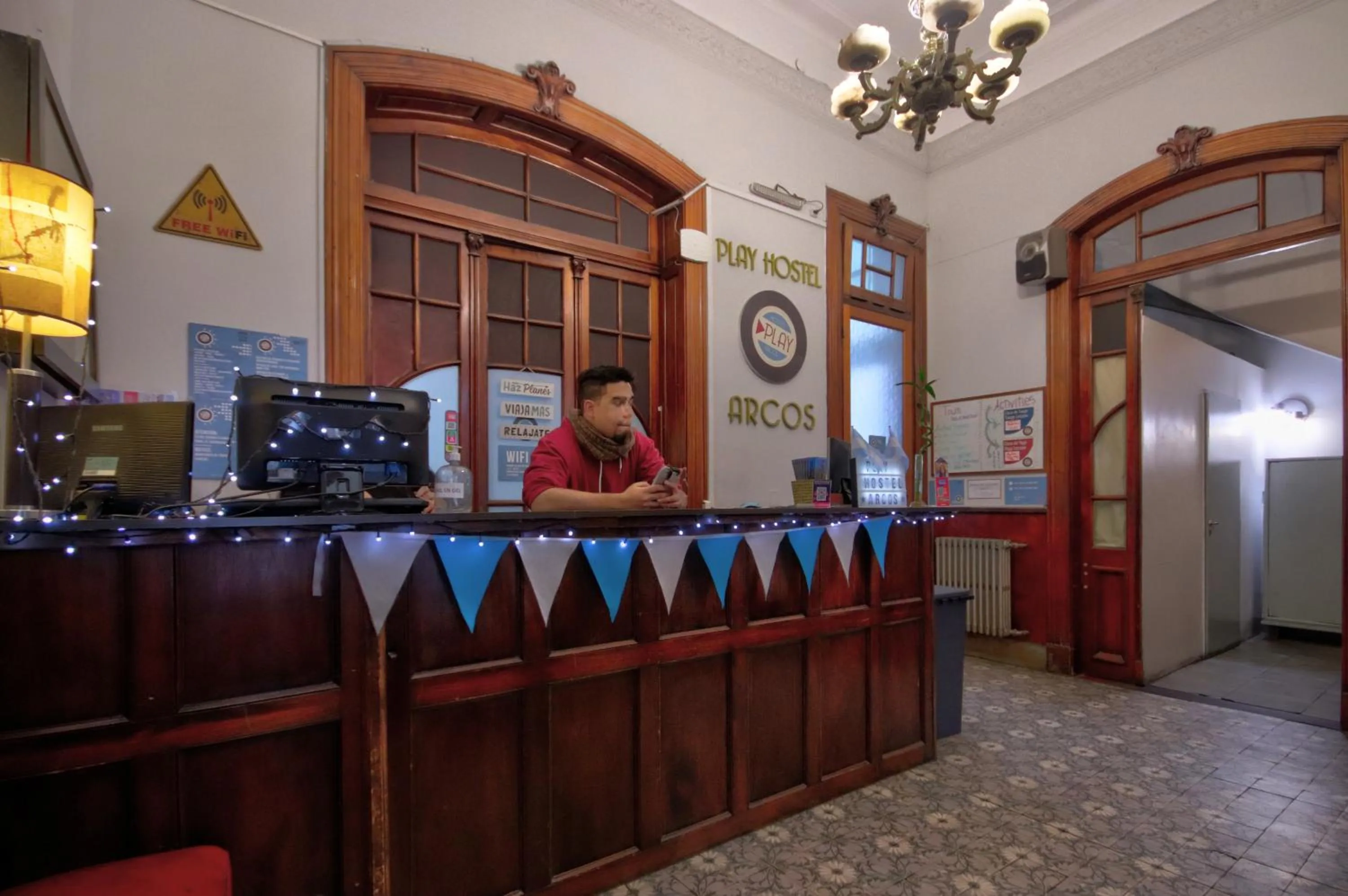 Lobby or reception in Play Hostel Arcos