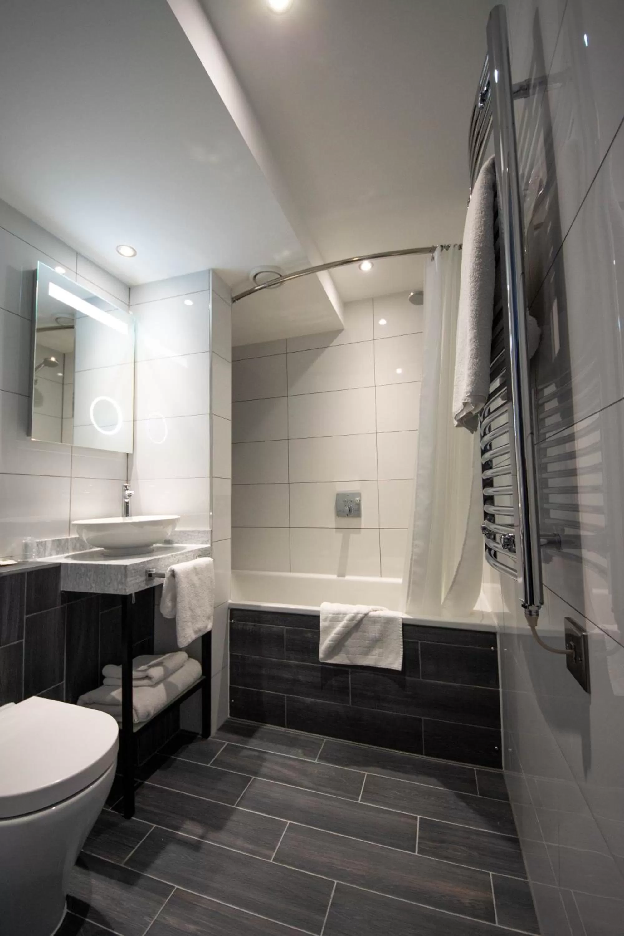 Shower in Best Western Abbots Barton Hotel