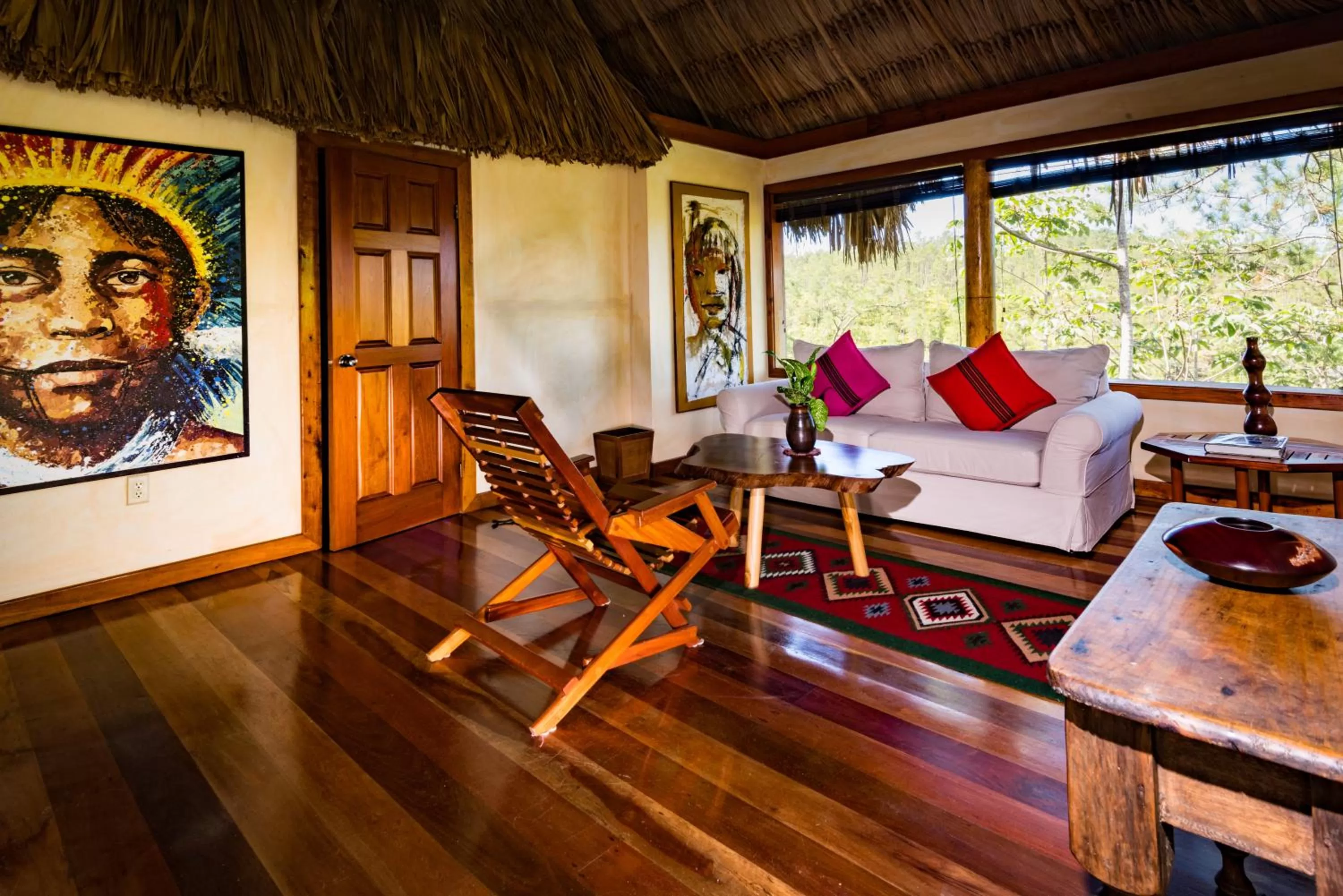 Seating area in Gaia Riverlodge