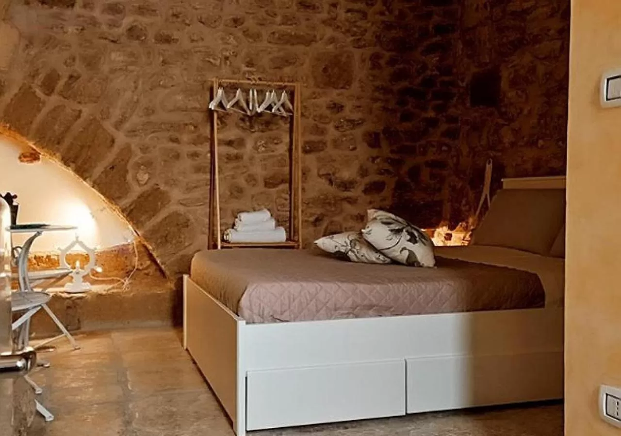 Bedroom, Bed in Agrimi b&b