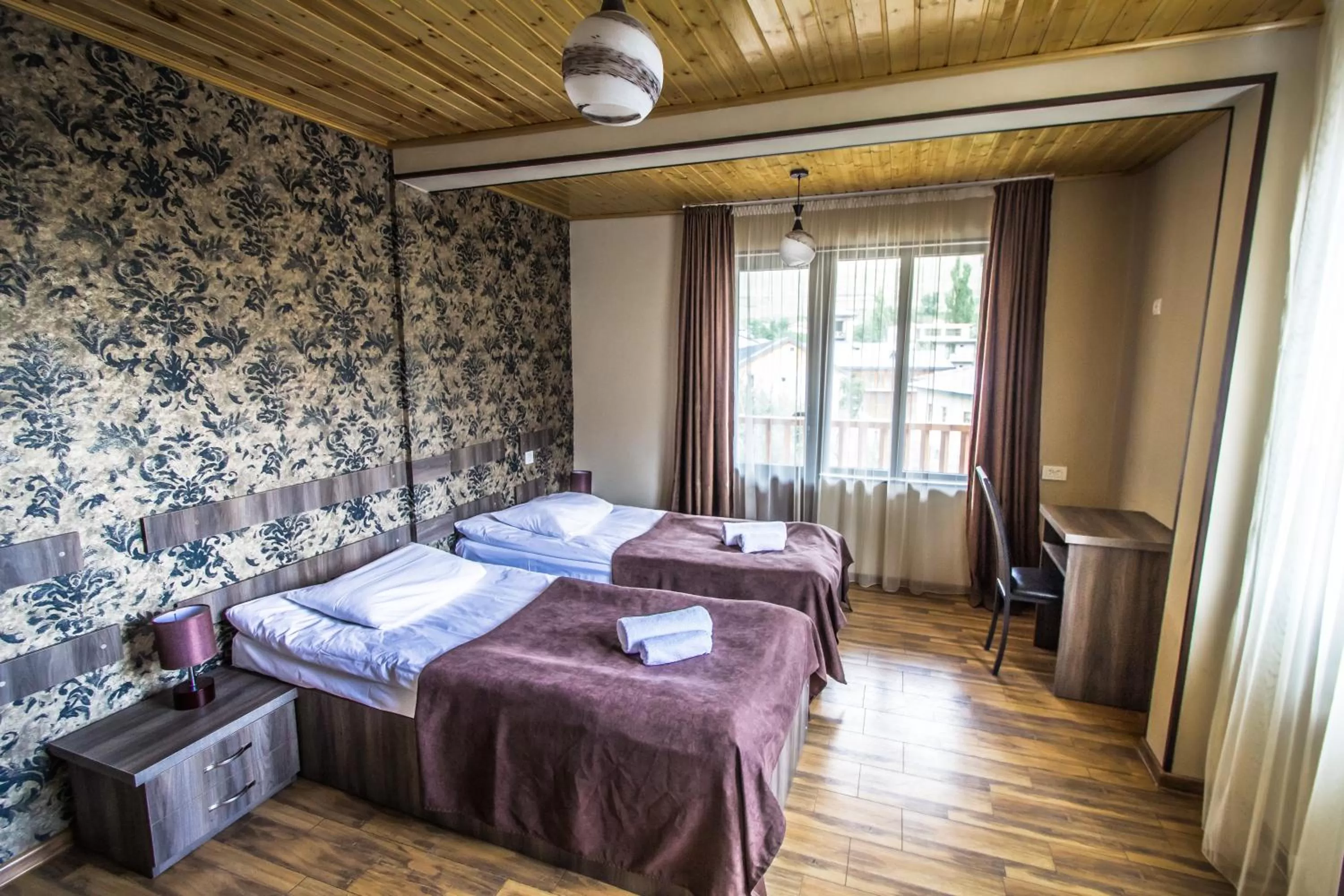 Bedroom, Bed in Hotel Svanseti