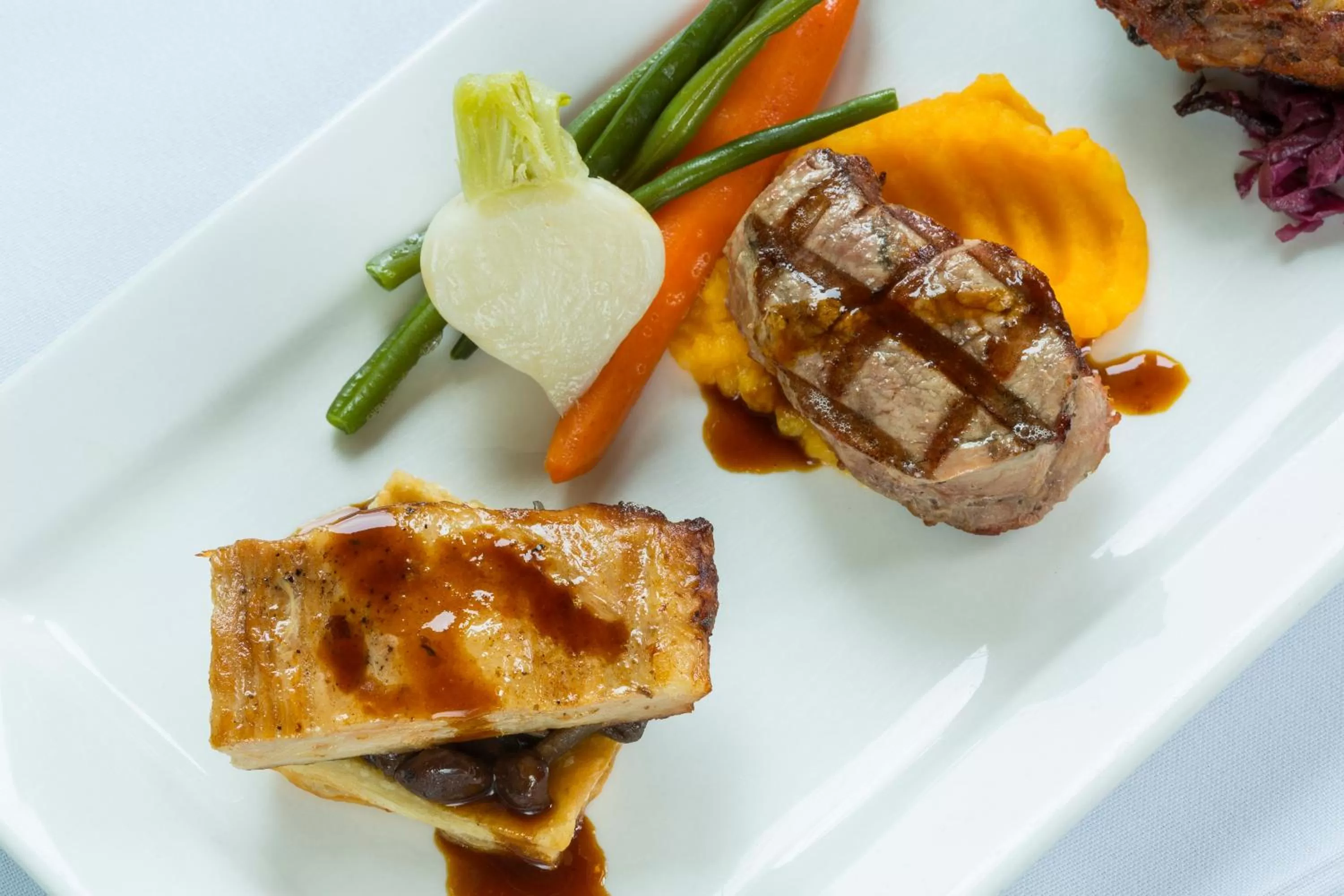 Food close-up in Chez Truchon Bistro-Auberge