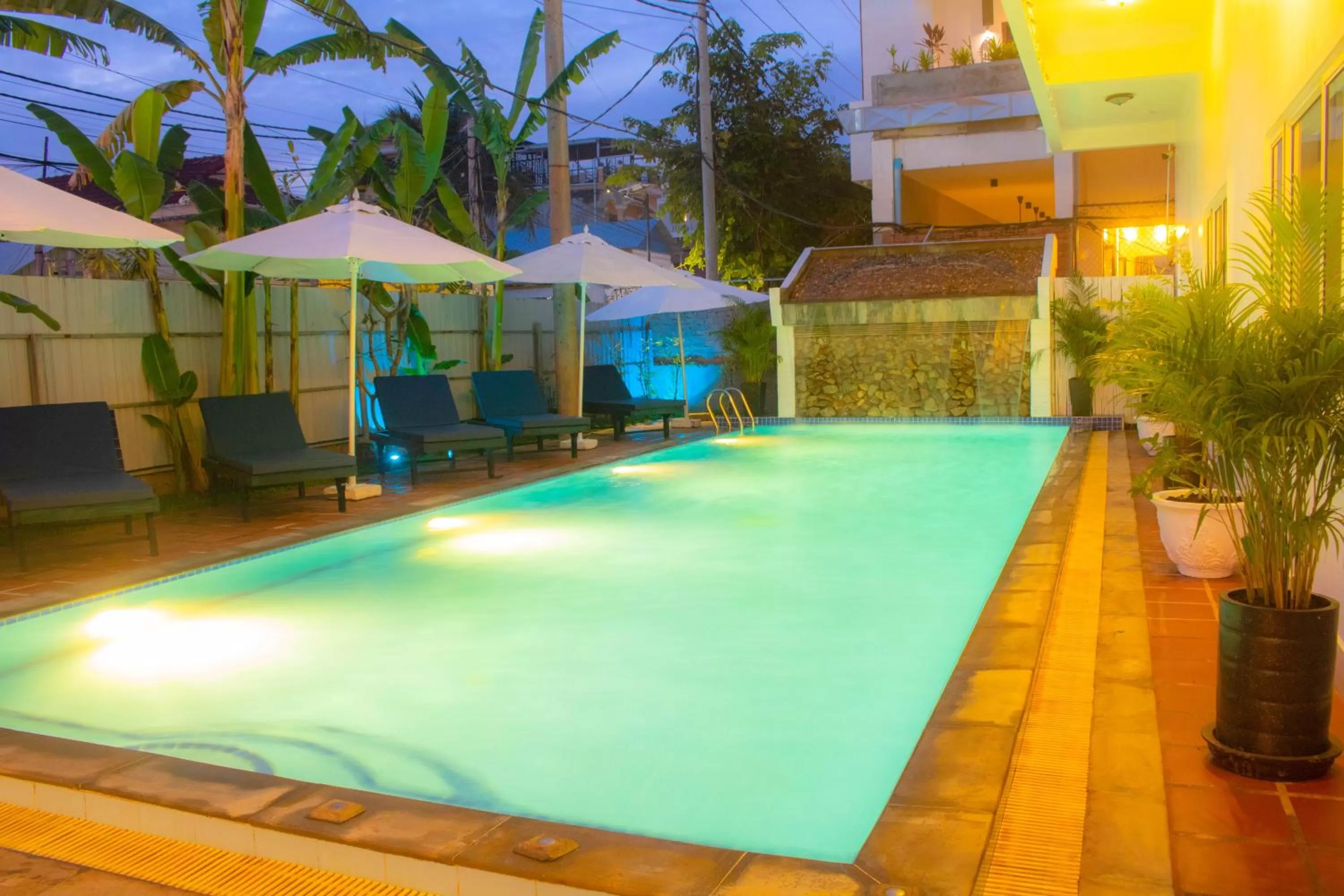 Pool view in The Blanc Residence