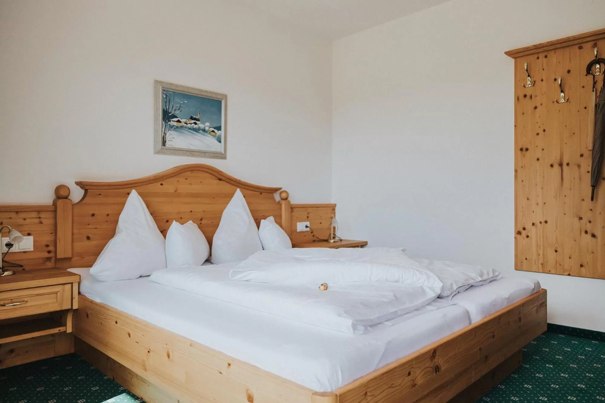 Bed in Hotel Silberfux