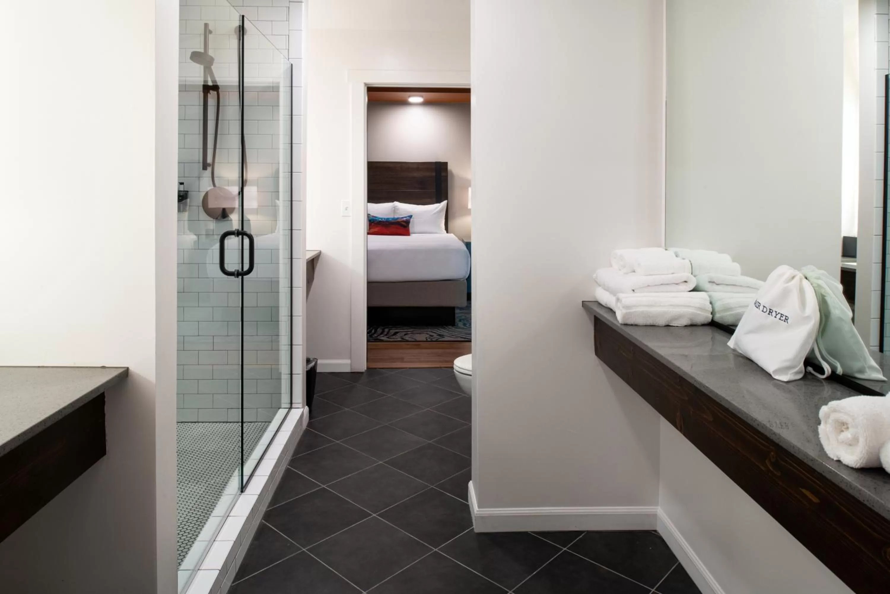 Bathroom, Bed in Hotel Indigo Spokane Downtown by IHG