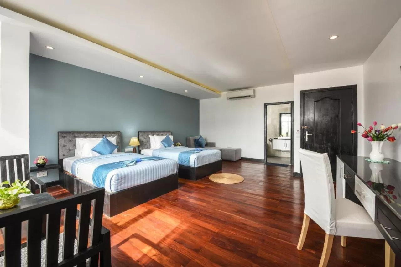 Bed in Flex Urban Family Villa Hotel