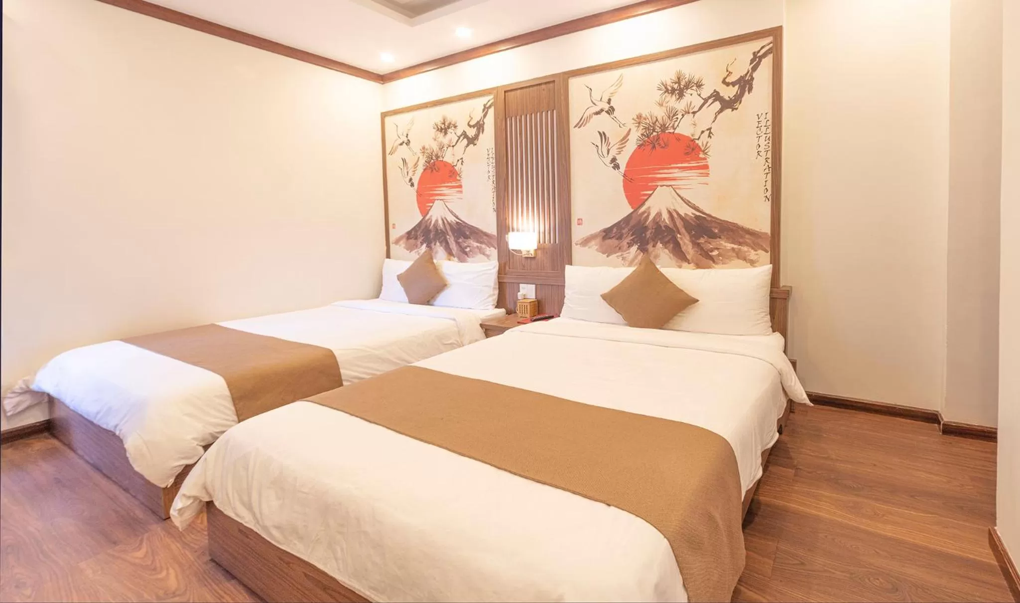 Bed in Khai Ngoc Hotel