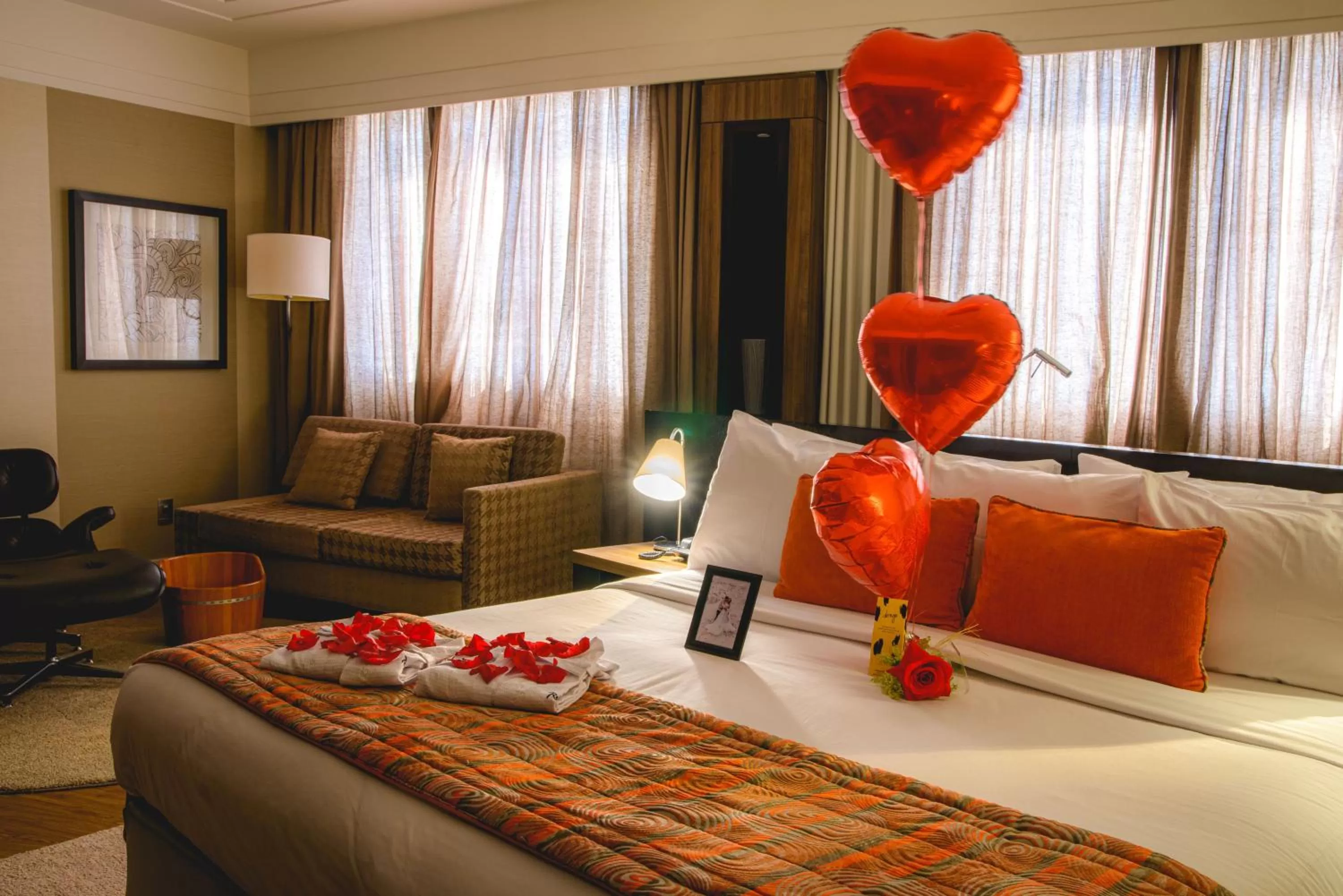 Decorative detail, Bed in Radisson Alphaville