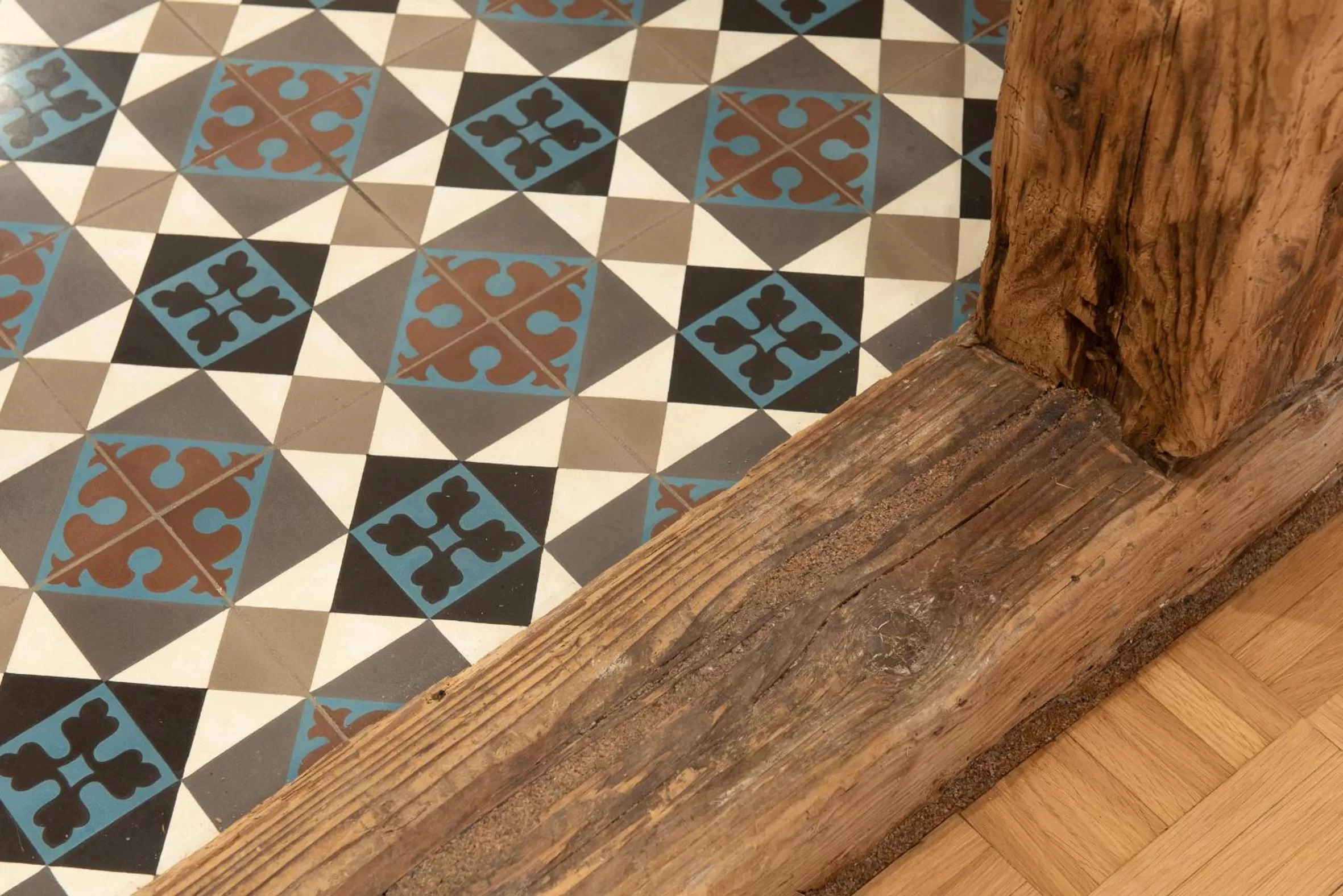 Decorative detail in der Gänsbühl auf der Stadtmauer