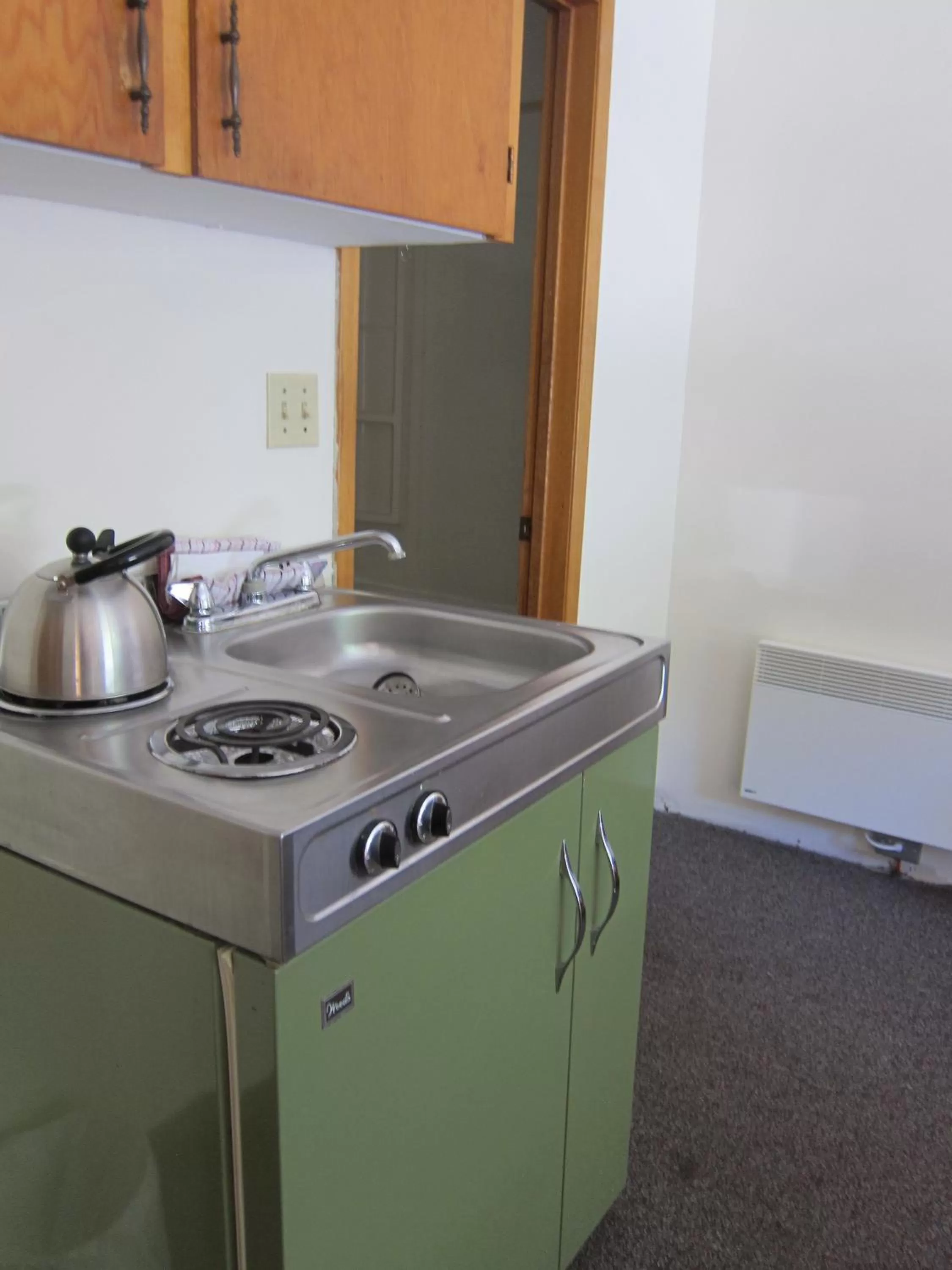 Kitchen or kitchenette in Shine Motel