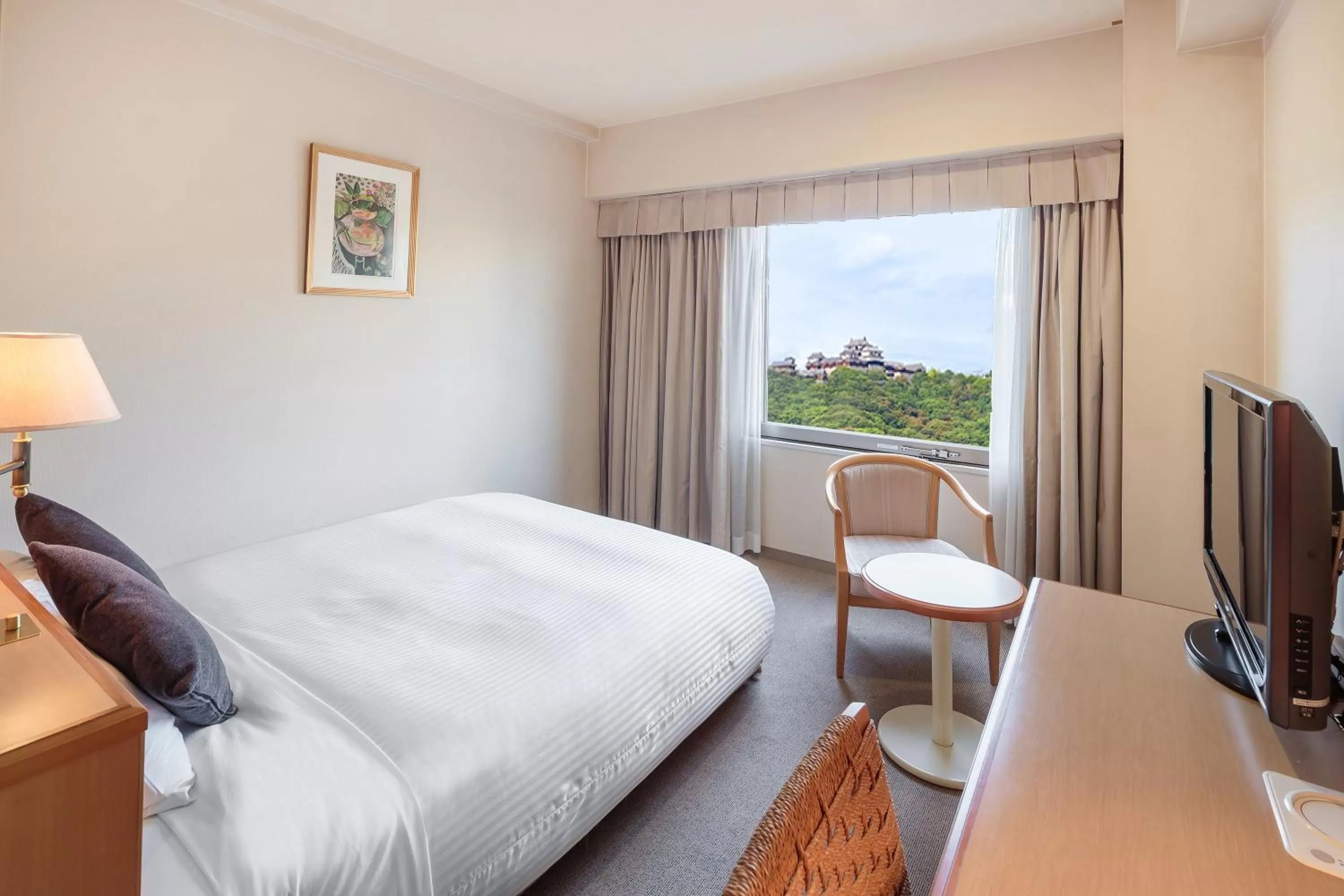 Photo of the whole room, Bed in HOTEL MYSTAYS Matsuyama