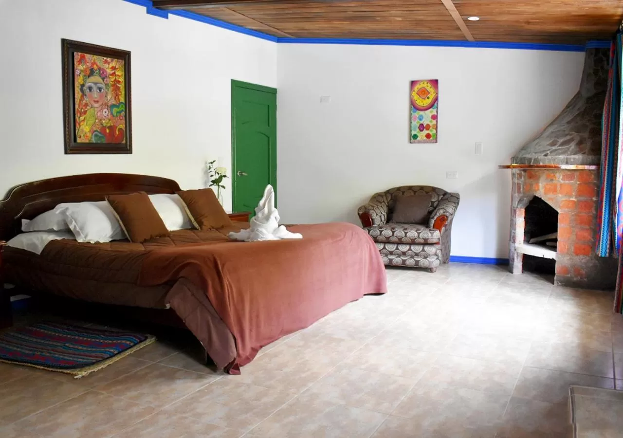 Bed in Spa Hosteria Miramelindo