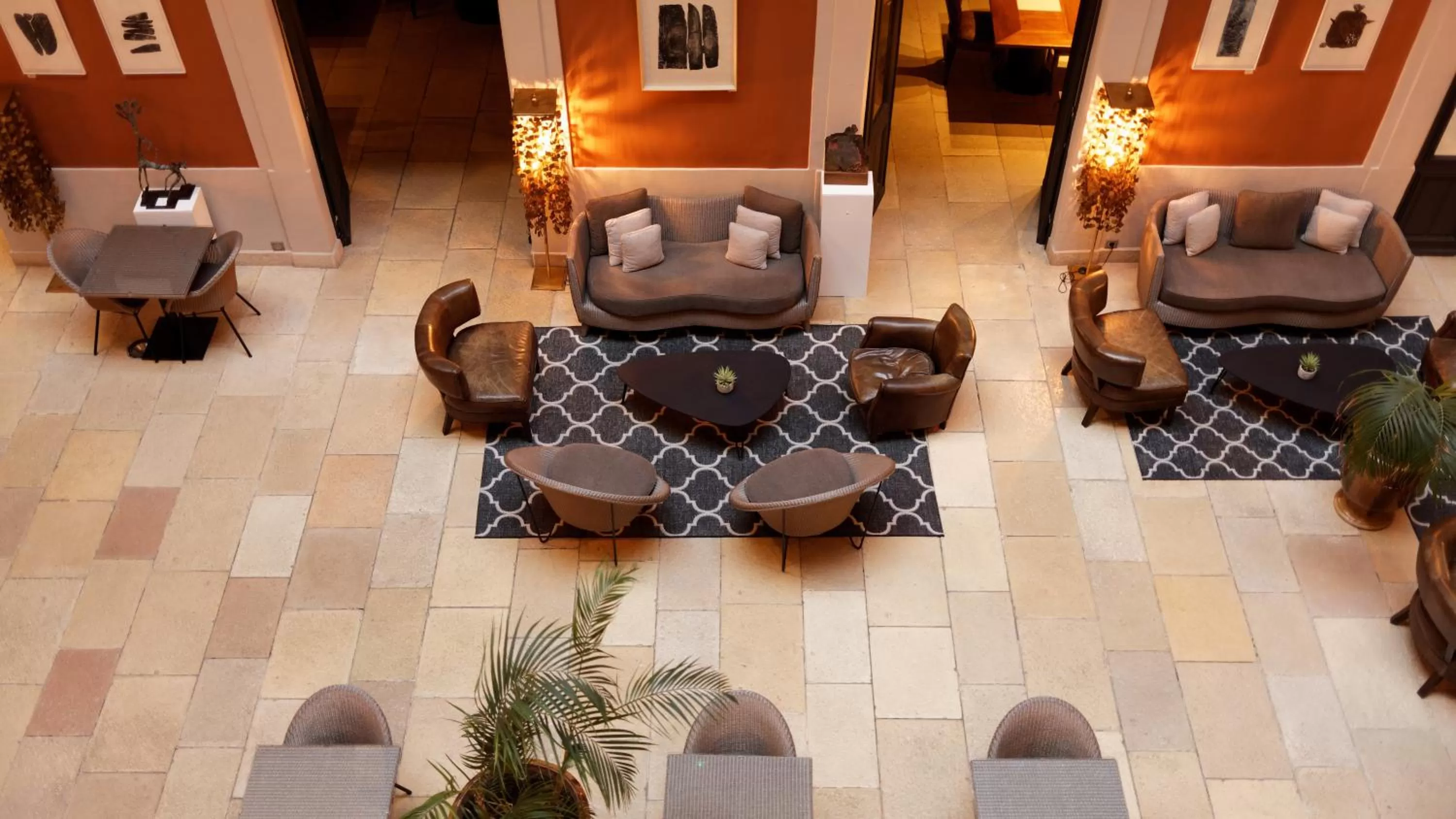 Patio in Le Grand Hotel