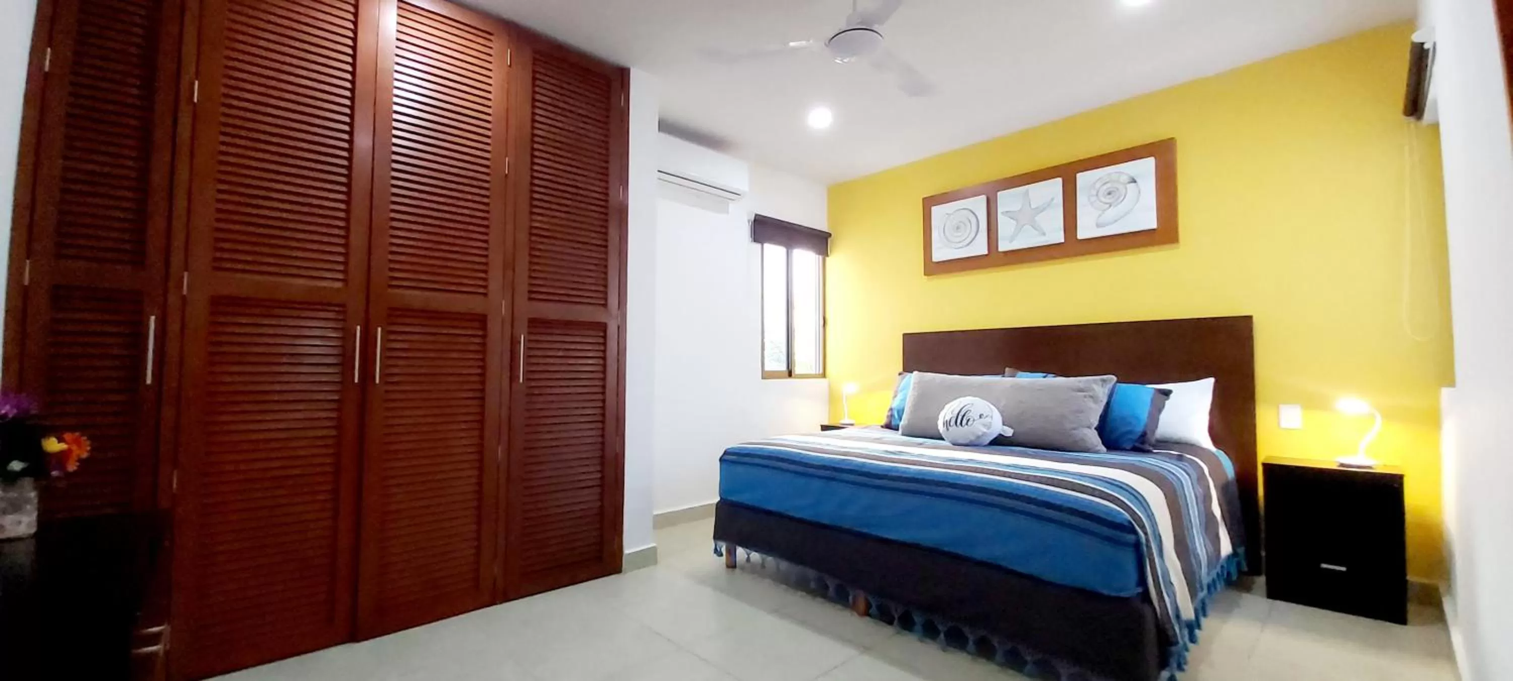 Bed in Suite Isla Mujeres