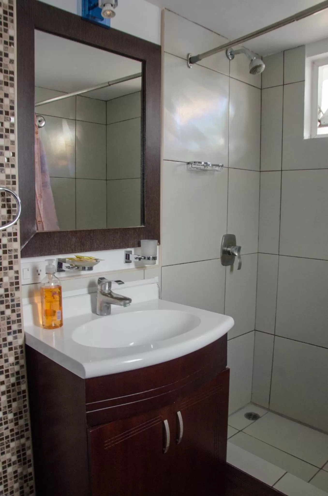 Shower, Bathroom in Hotel Shalom