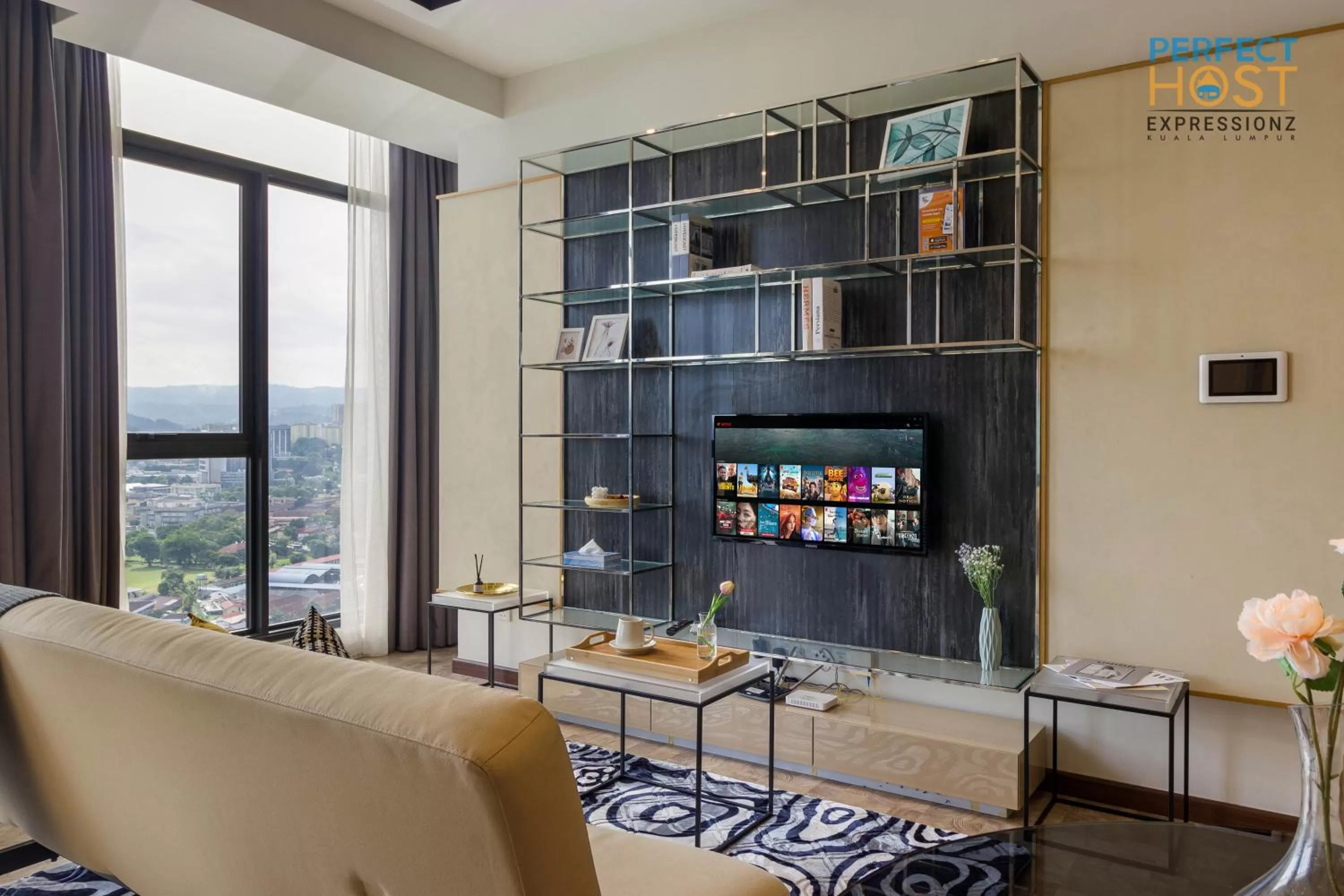 Living room in Expressionz Suites KL by Perfect Host