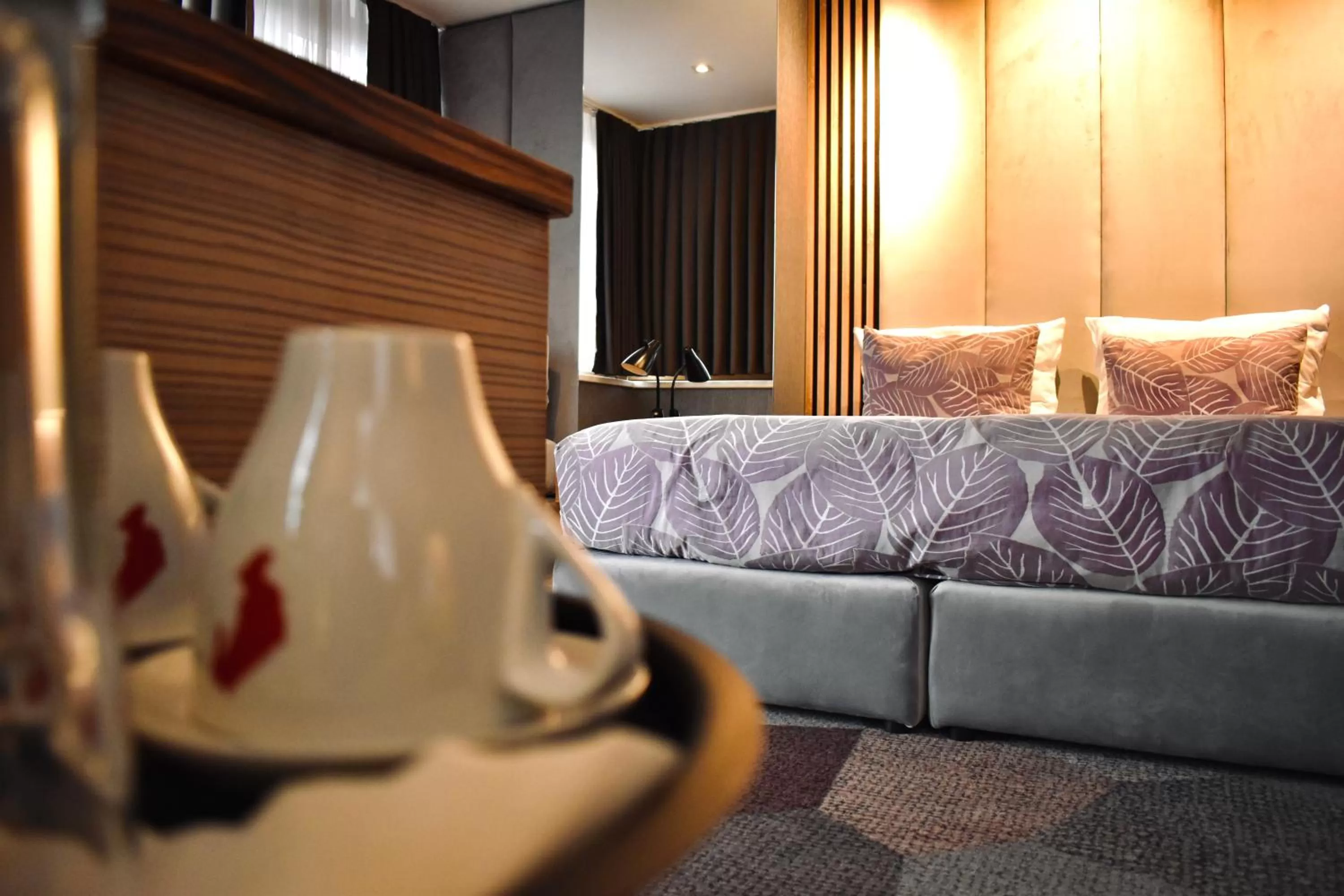 Coffee/tea facilities, Bed in Hotel City View Deluxe