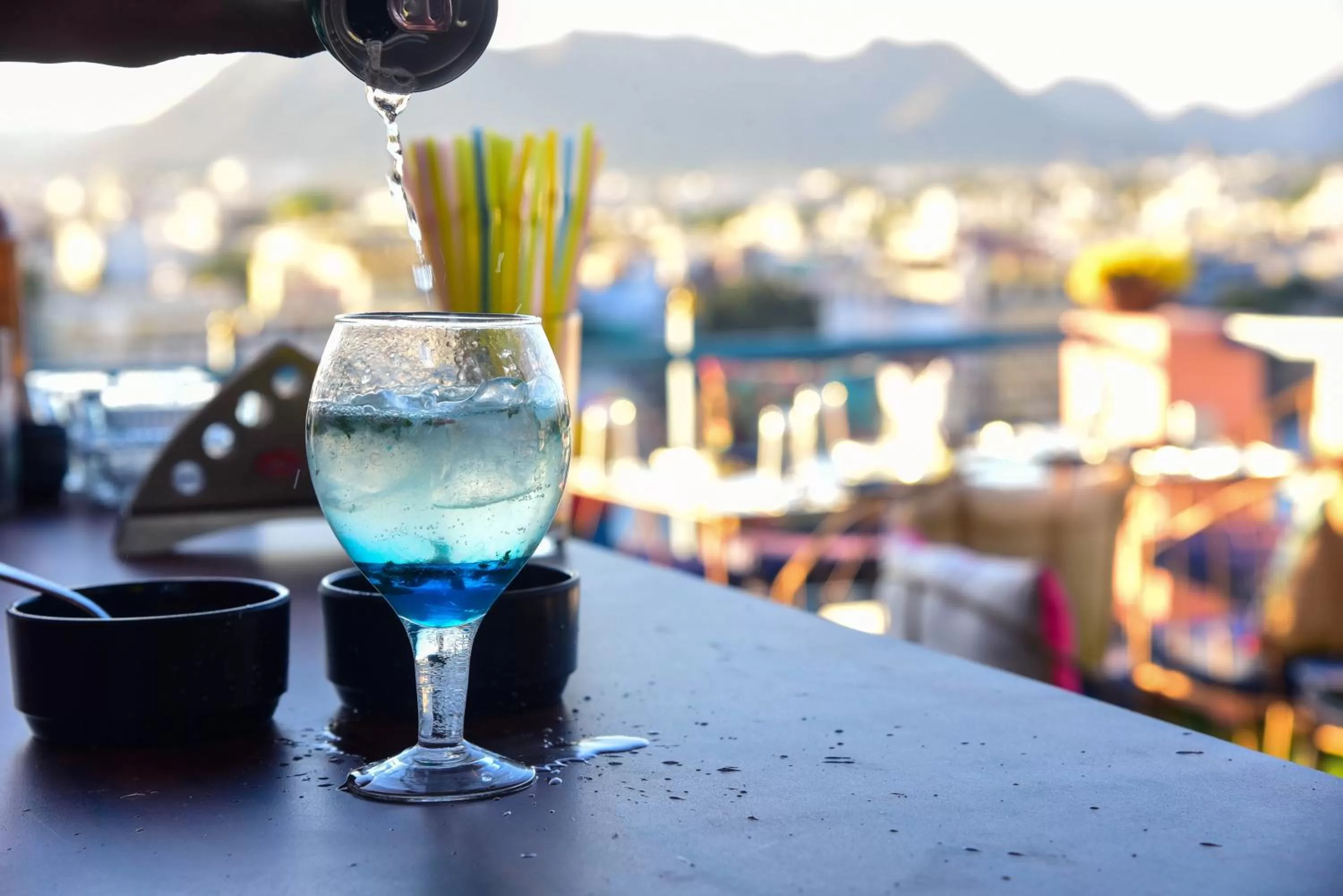 Drinks in Hotel Casa by the lake