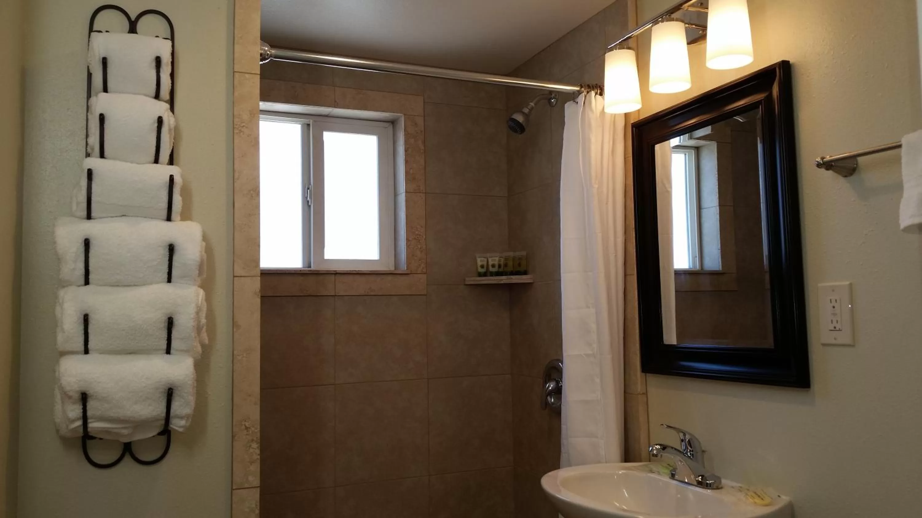 Bathroom in Trees Motel