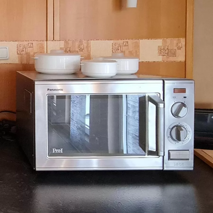 Kitchen or kitchenette in Donau-Hotel